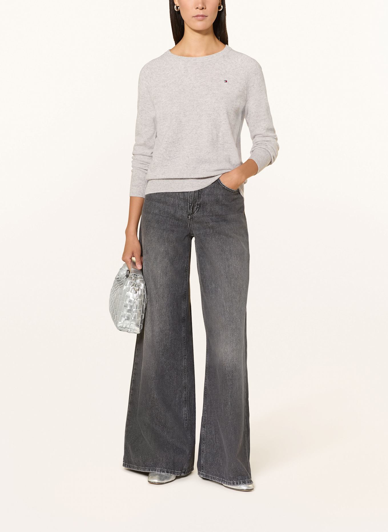 TOMMY HILFIGER Pullover: HELLGRAU