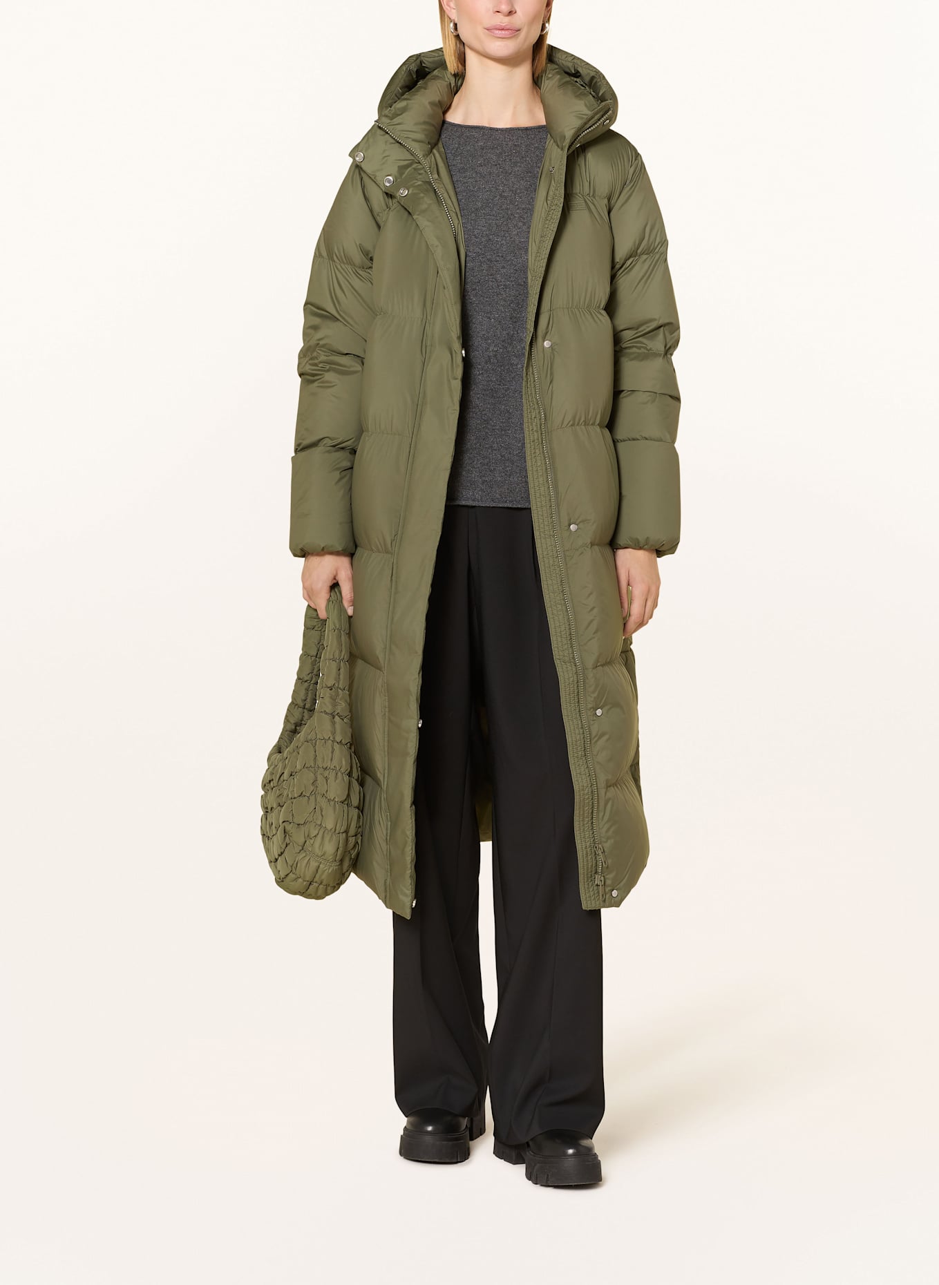 TOMMY HILFIGER Daunenmantel: OLIV