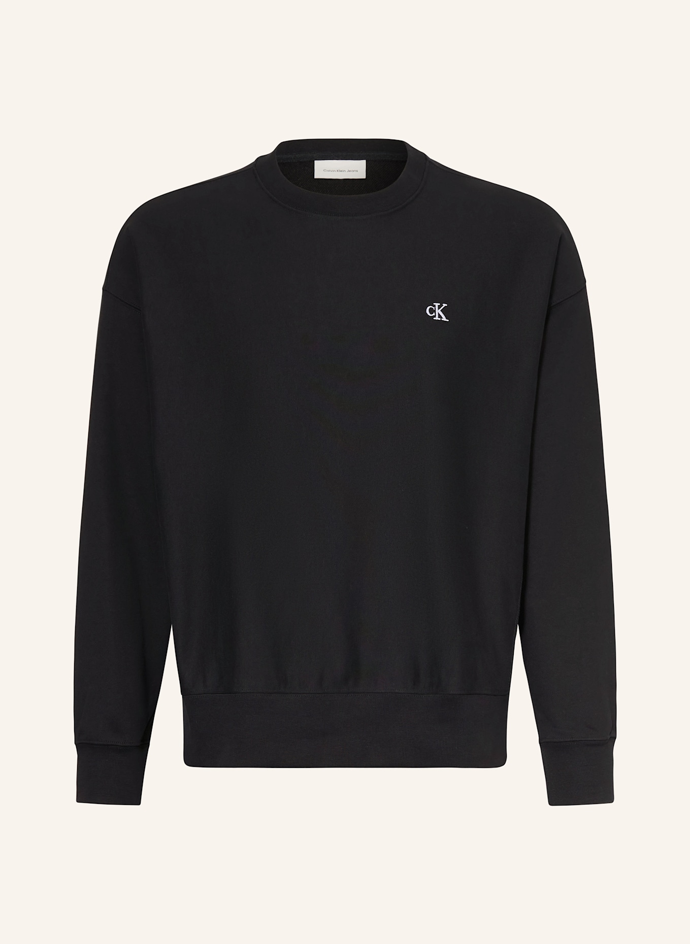 Calvin Klein Jeans Sweatshirt: BLACK