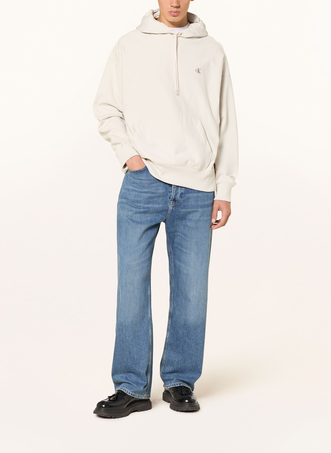 Calvin Klein Jeans Hoodie: ECRU