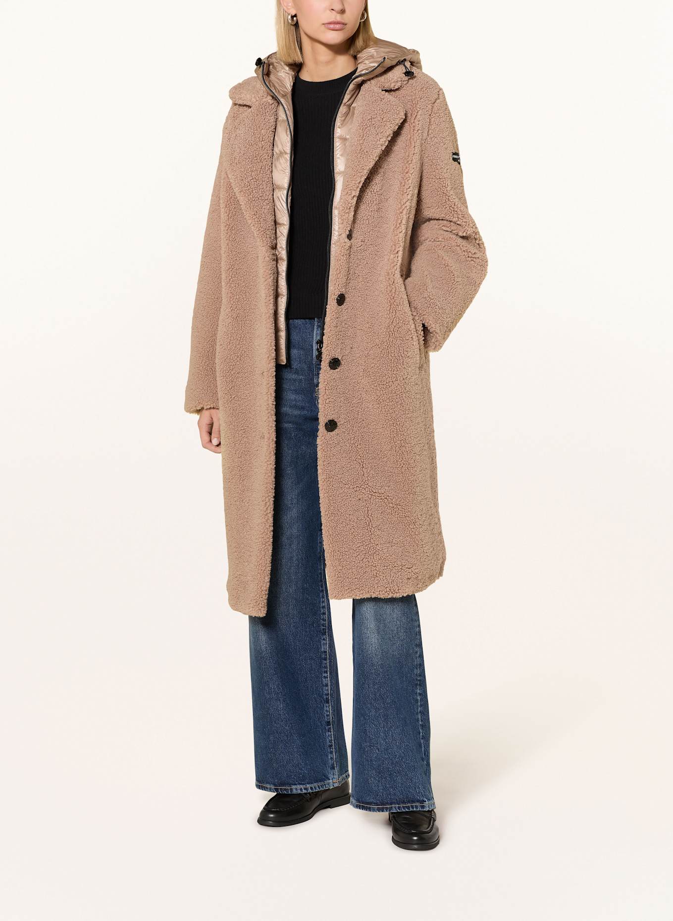 FRIEDA & FREDDIES Teddyfell-Mantel GINEZ: CAMEL