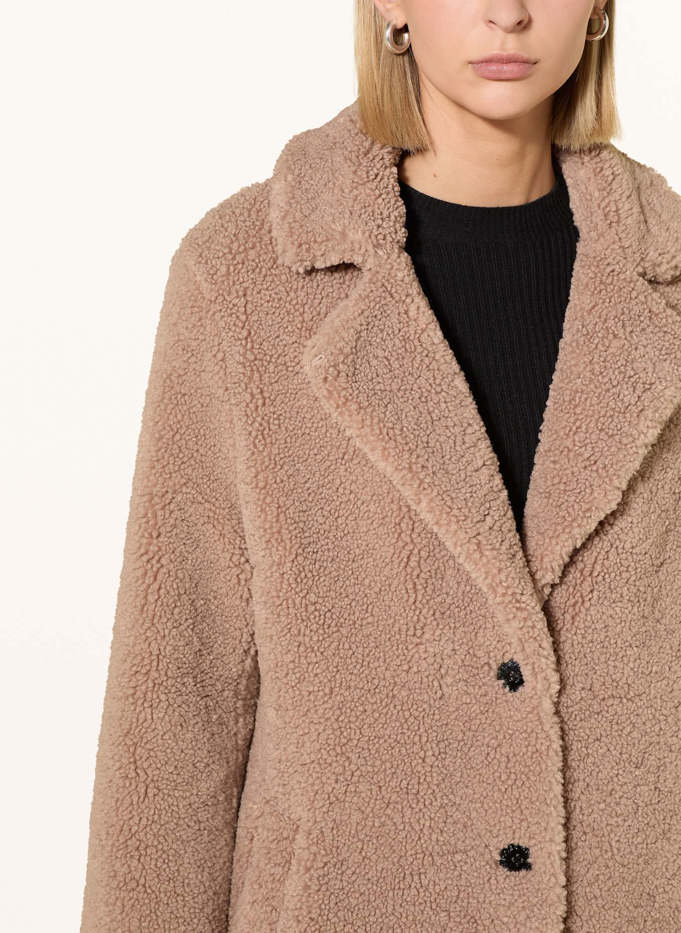 FRIEDA & FREDDIES Teddyfell-Mantel GINEZ: CAMEL