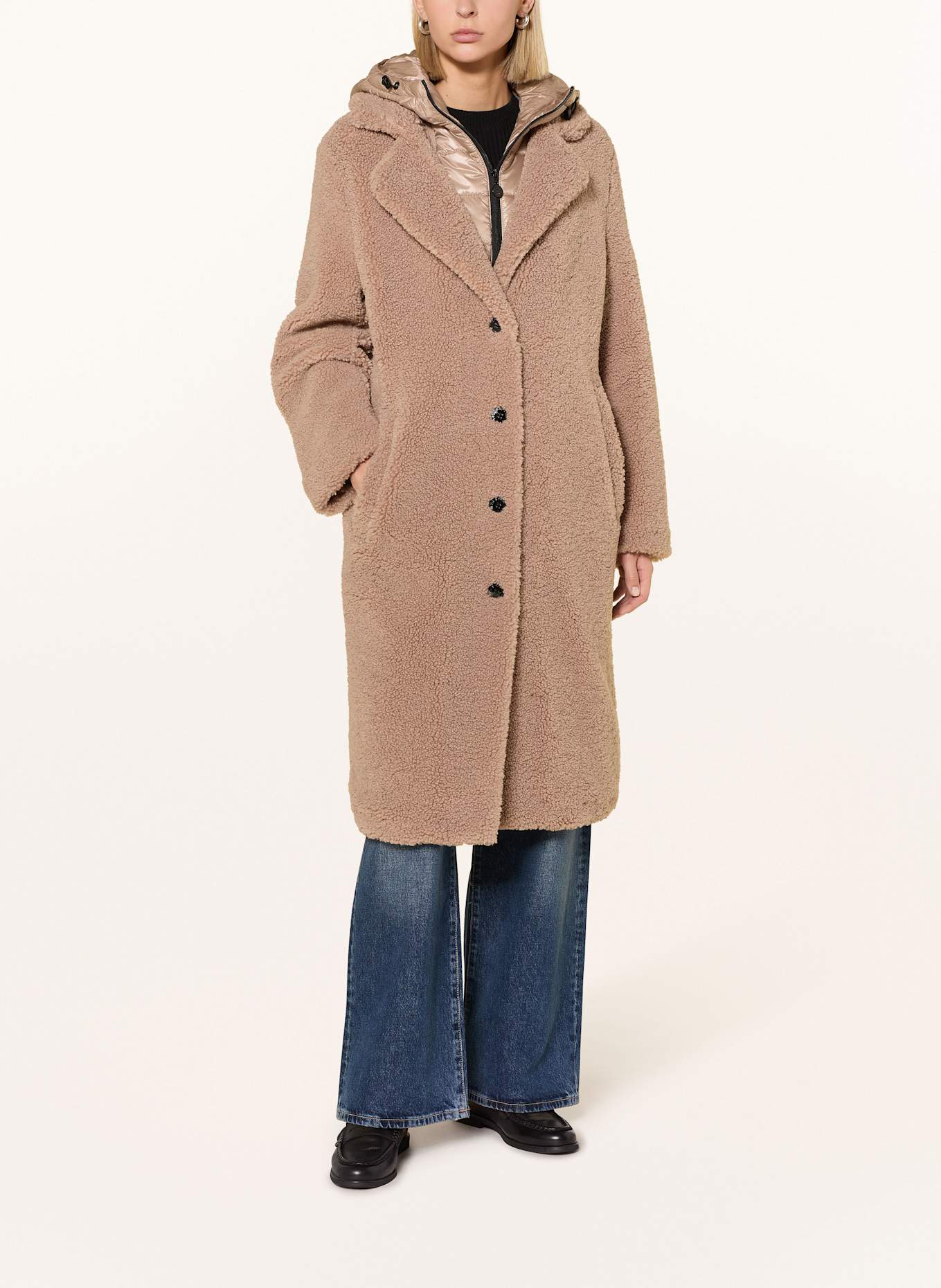 FRIEDA & FREDDIES Teddyfell-Mantel GINEZ: CAMEL