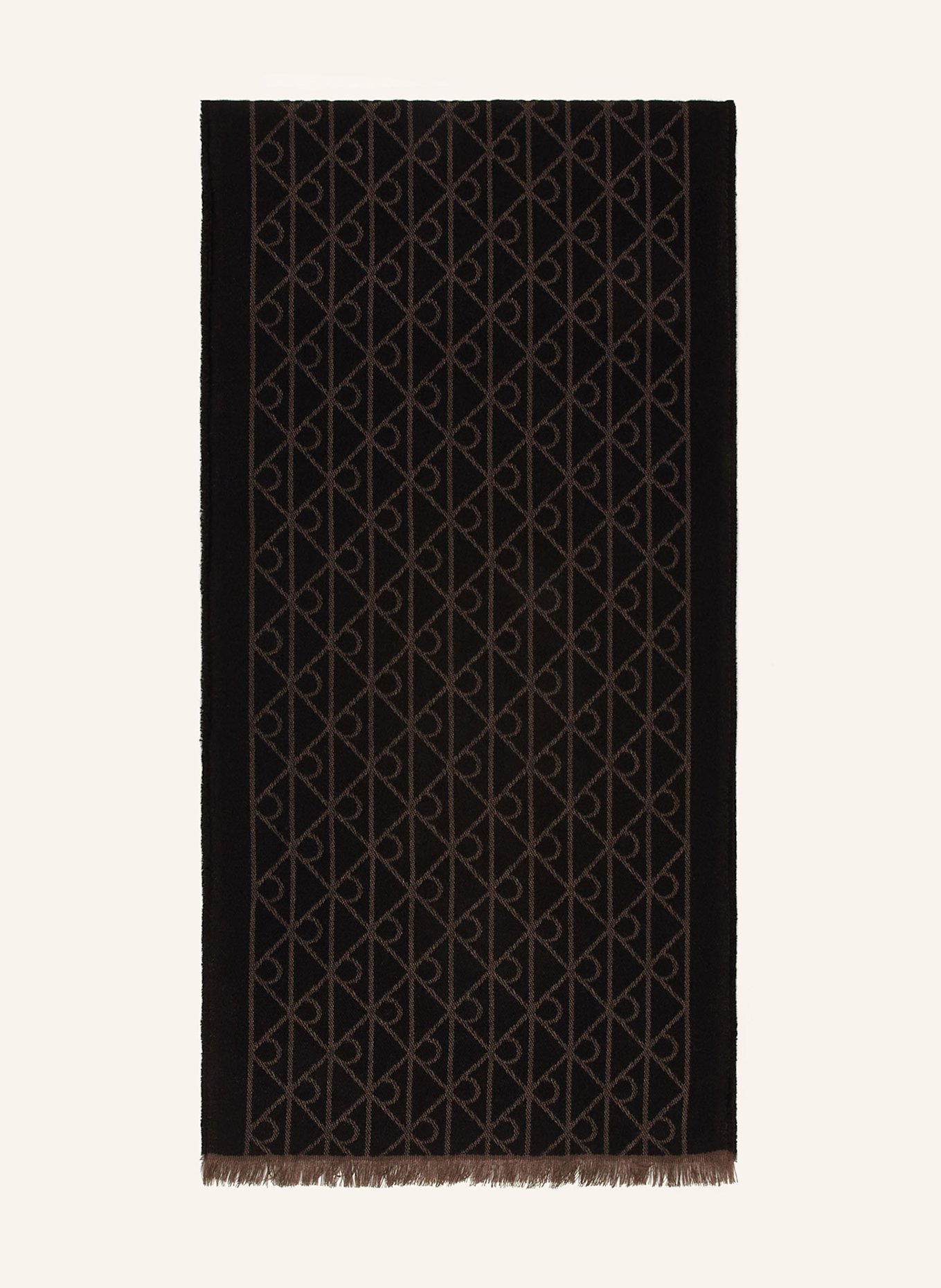 Calvin Klein Schal: SCHWARZ / BEIGE