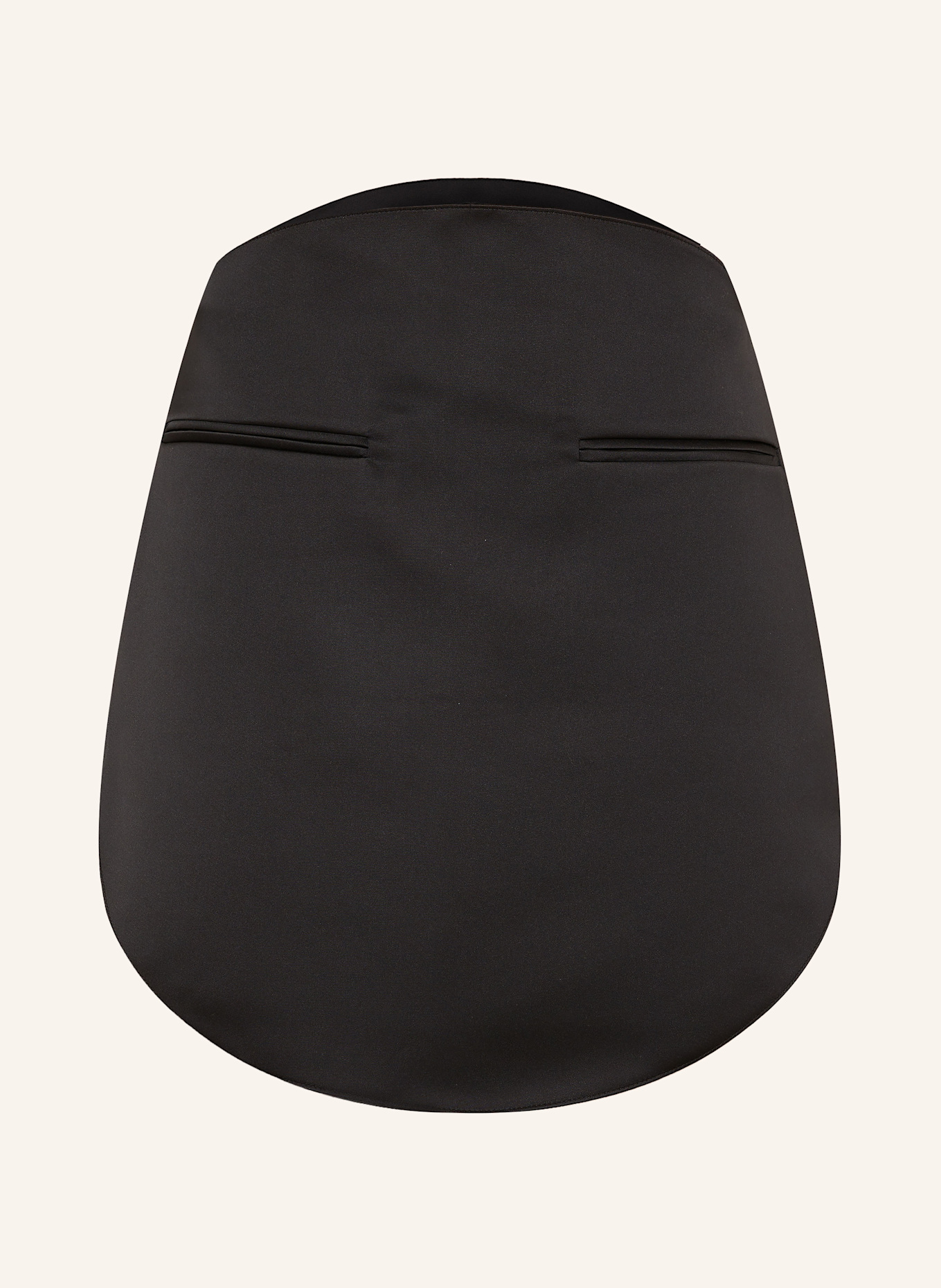 Courrèges Spódnica satynowa: CZARNY