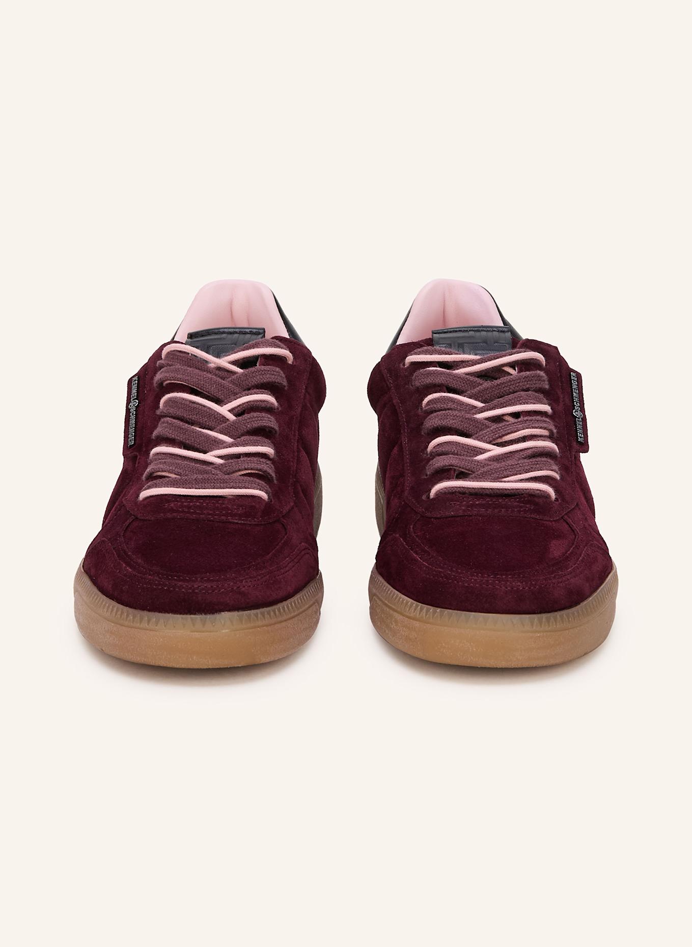KENNEL & SCHMENGER Sneaker POP: DUNKELROT/ SCHWARZ/ HELLROSA