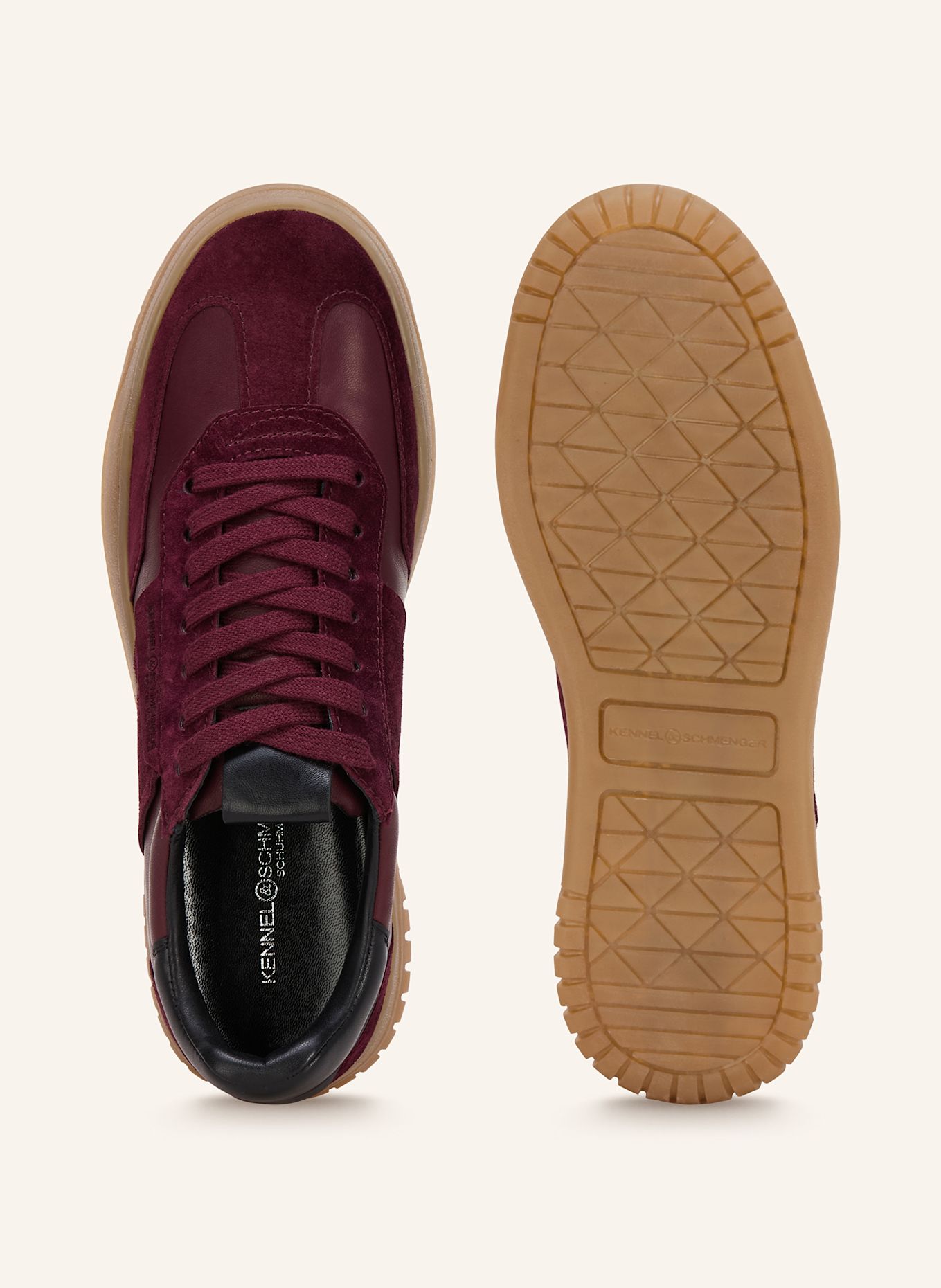 KENNEL & SCHMENGER Sneaker GAZ: DUNKELROT