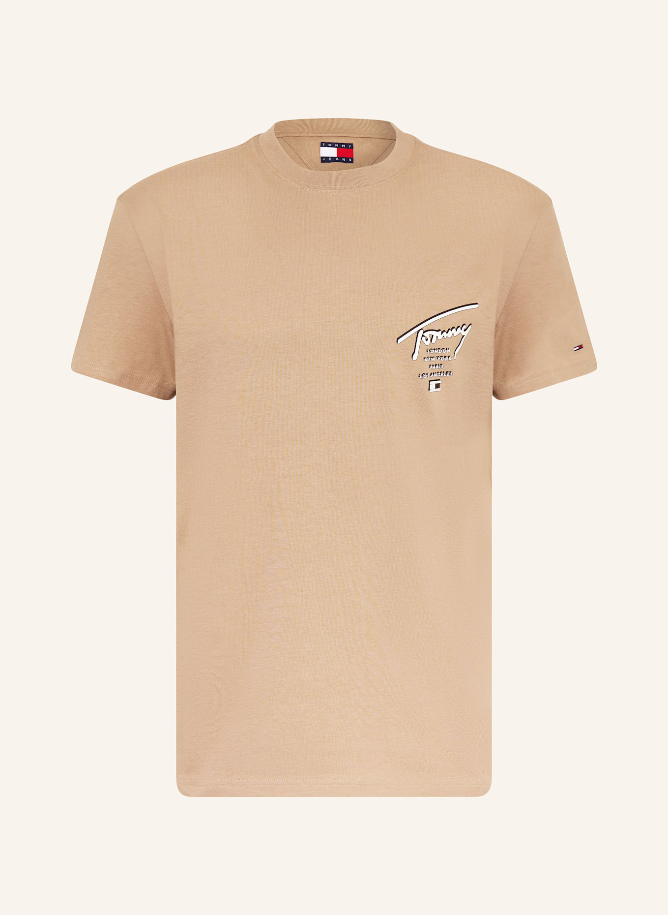 TOMMY JEANS T-Shirt: TAUPE