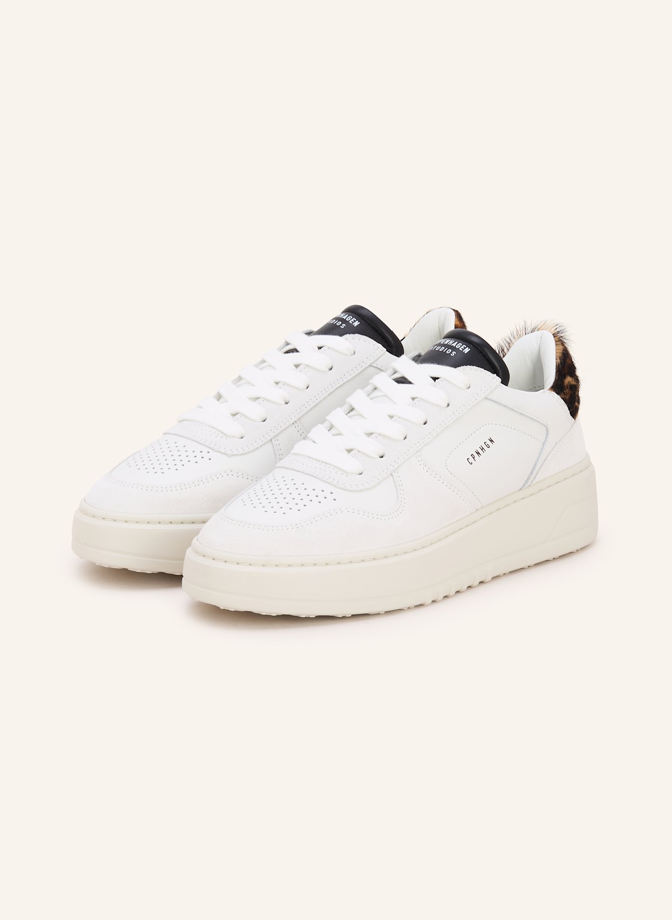 COPENHAGEN Sneakers CPH75: WHITE/ BLACK/ COGNAC