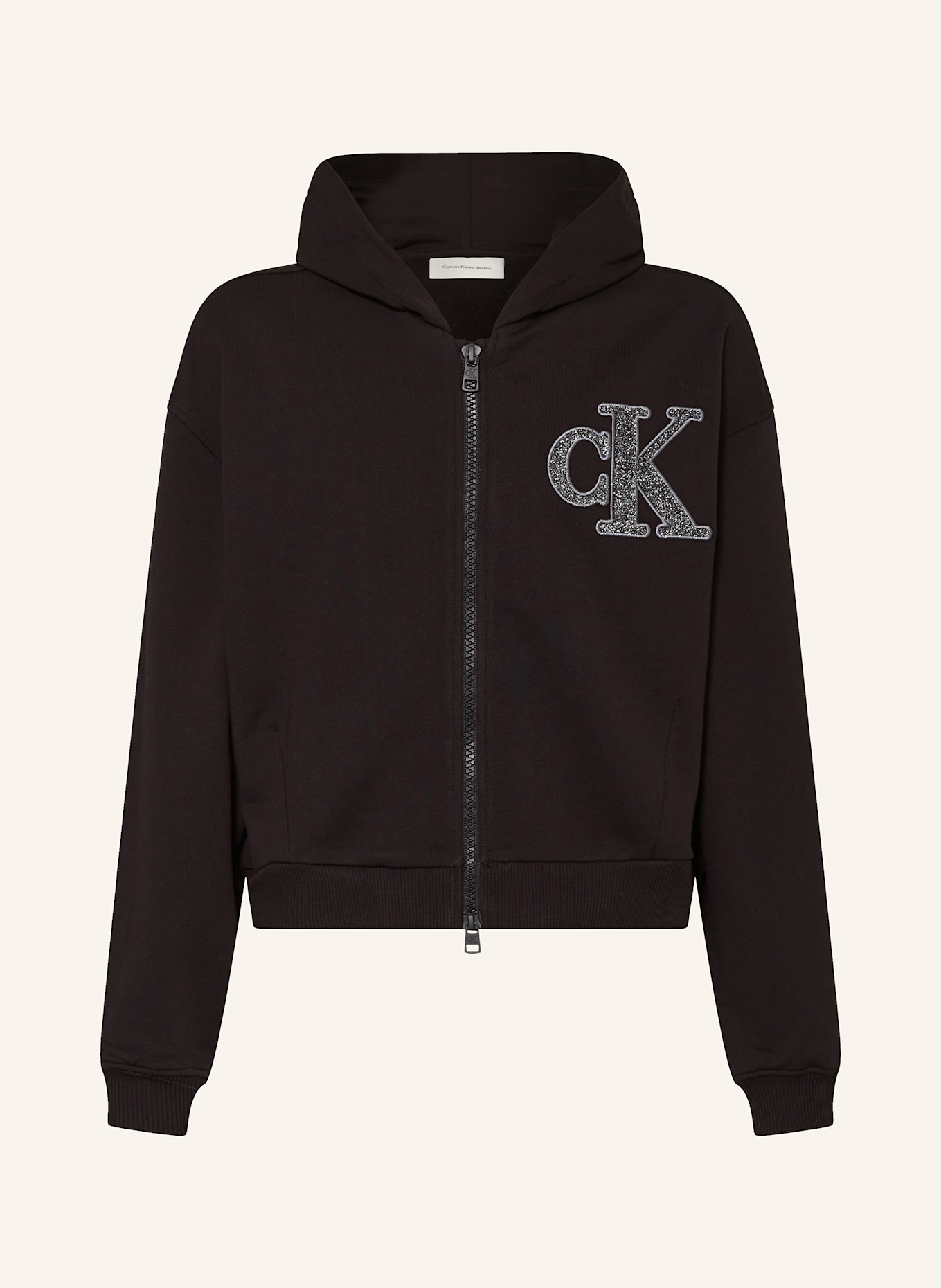 Calvin Klein Sweatjacke: SCHWARZ