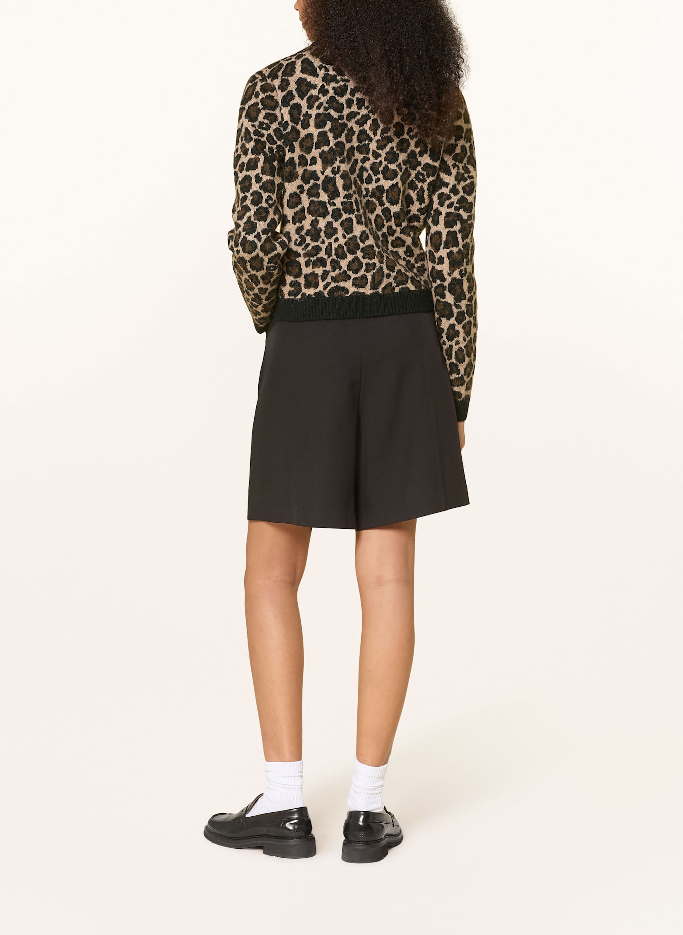 TOMMY JEANS Strickjacke: HELLBRAUN / BRAUN / SCHWARZ