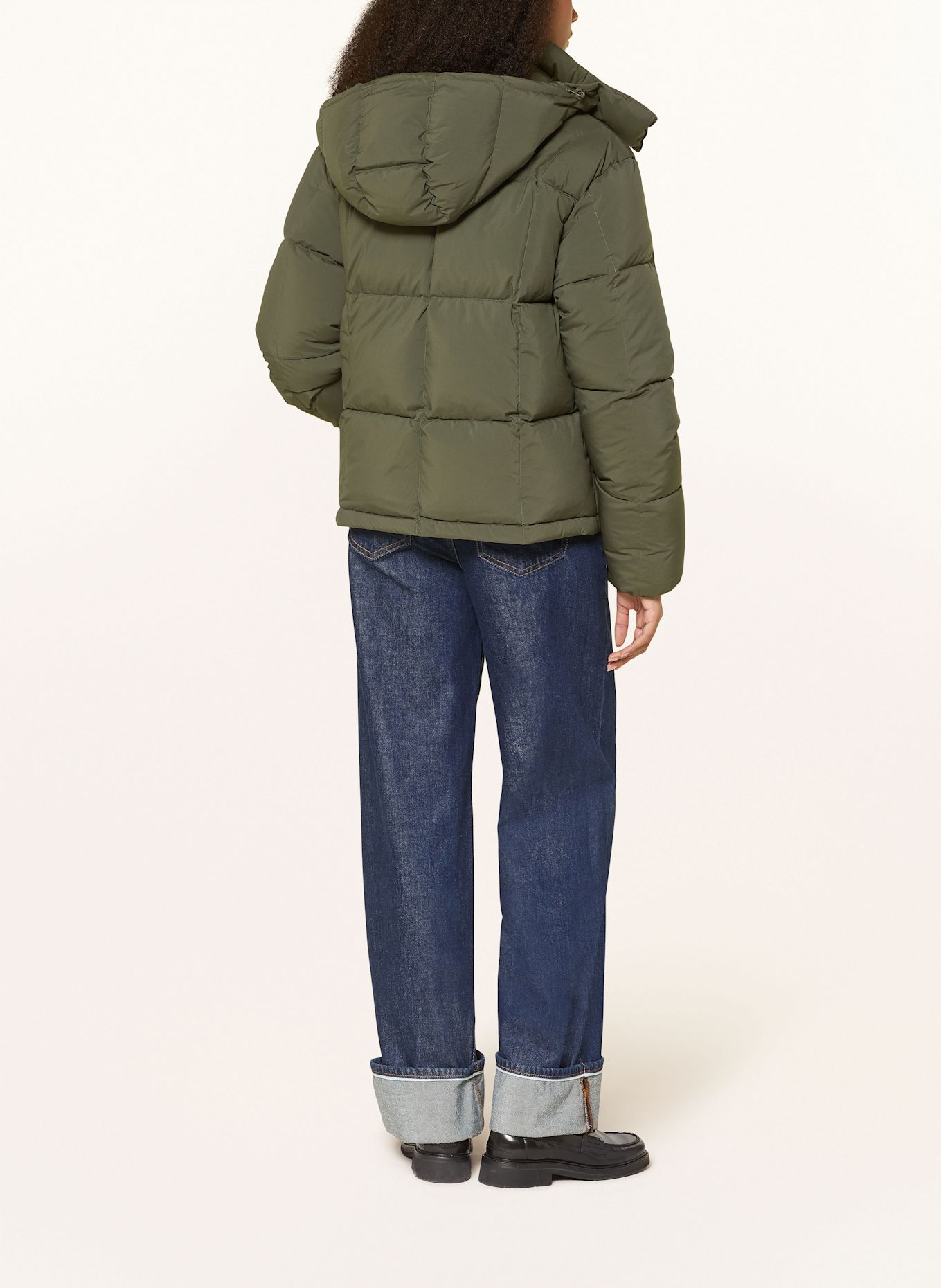 TOMMY JEANS Daunenjacke ALASKA mit abnehmbarer Kapuze: GRÜN