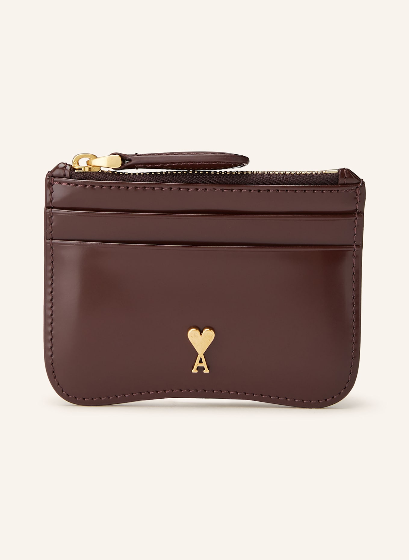 AMI PARIS Etui na karty: CIEMNOCZERWONY