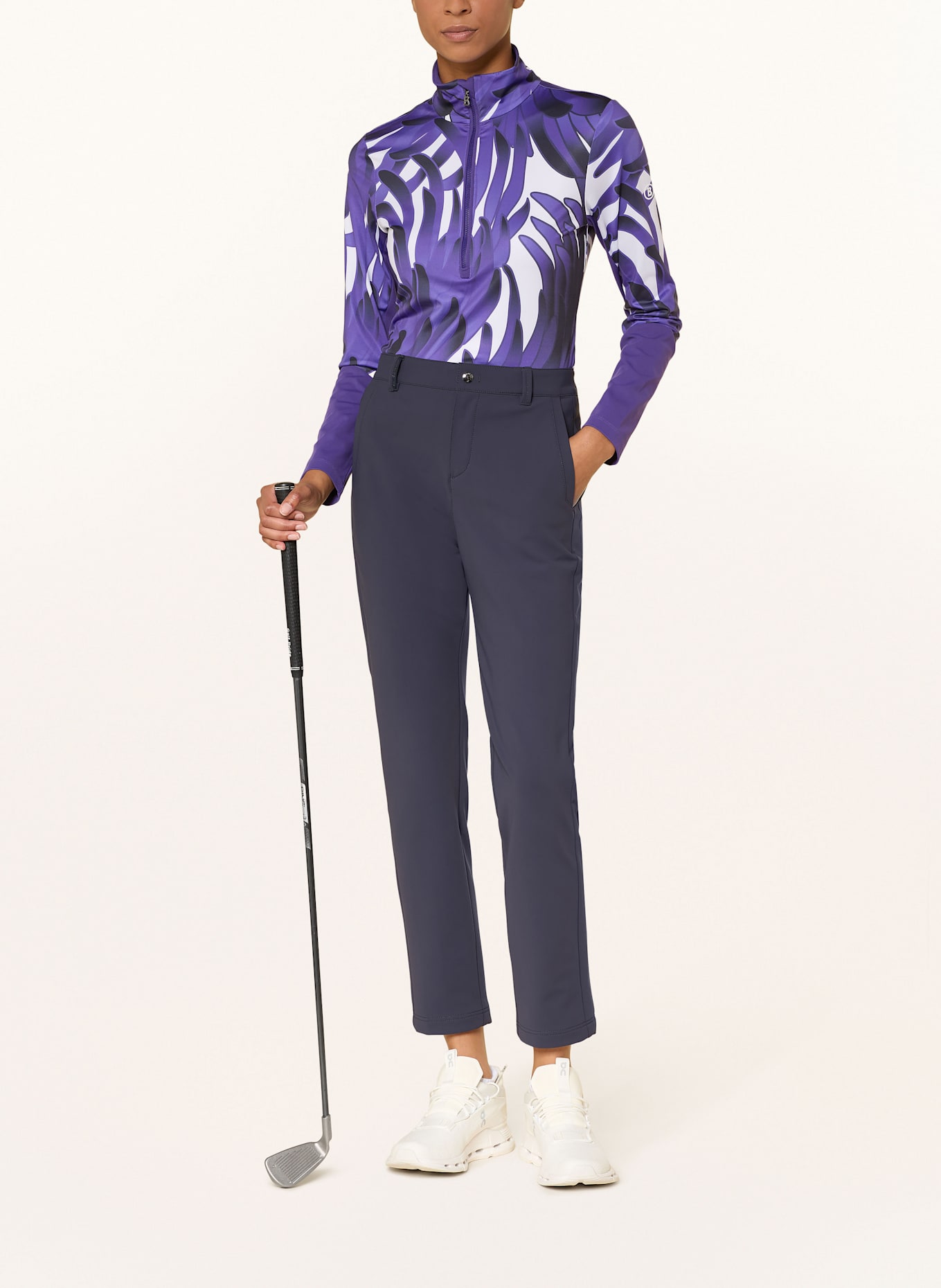 BOGNER Midlayer GELIA: LILA / WEISS / DUNKELBLAU