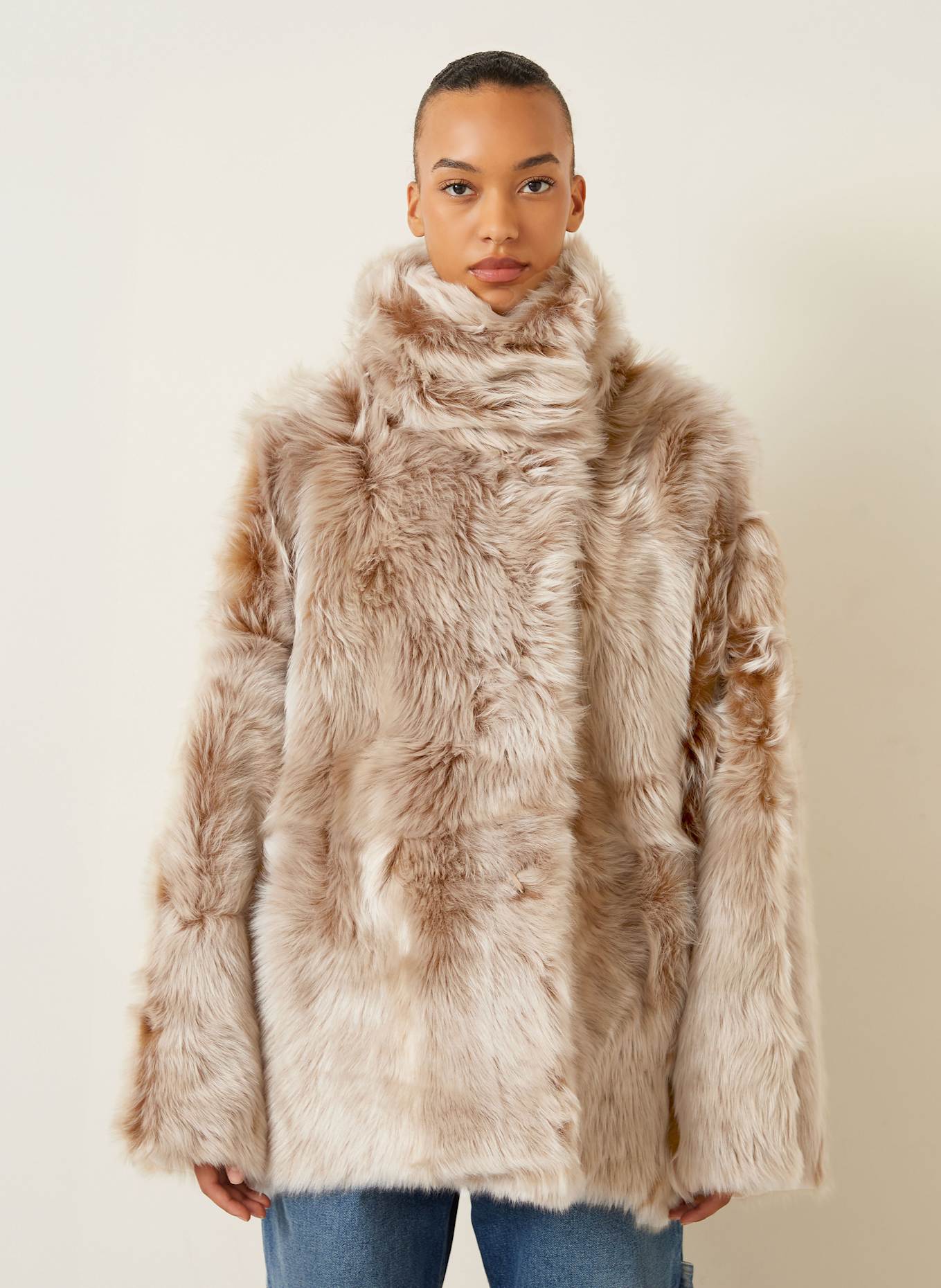 UTZON Bosmanka JENS: ECRU/ BRĄZOWY