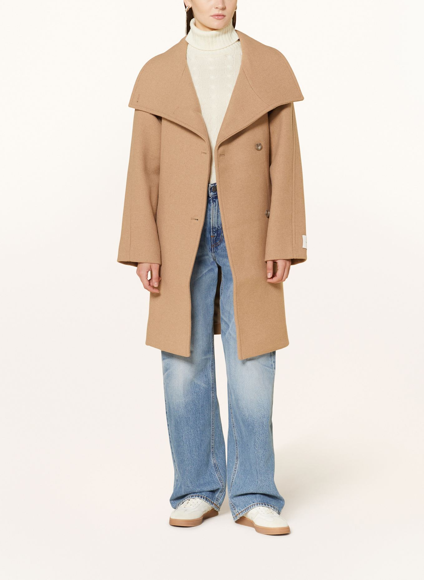 Calvin Klein Wollmantel: BRAUN