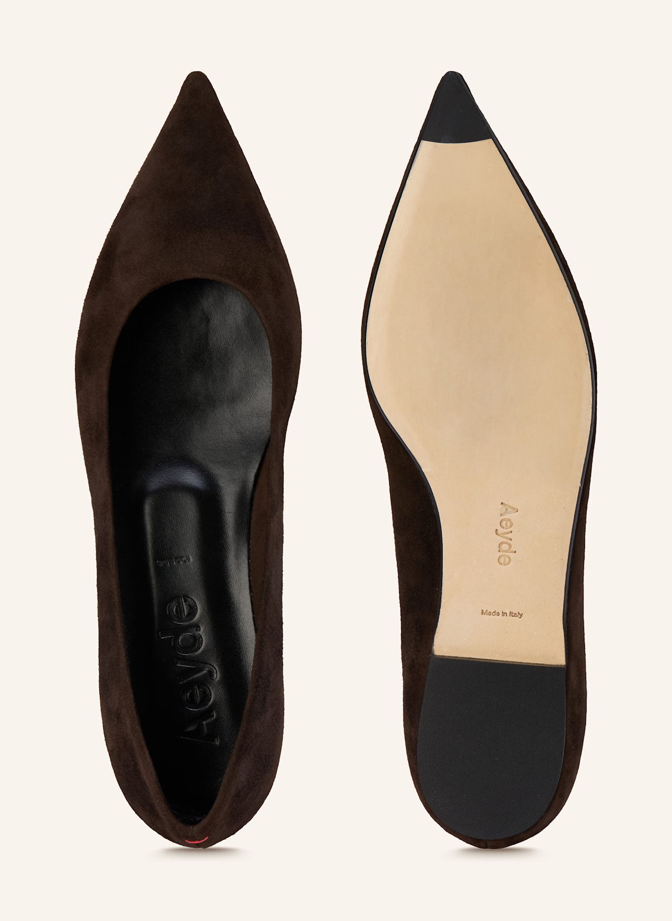 Aeyde Baleriny CASSY KID: CIEMNOBRĄZOWY