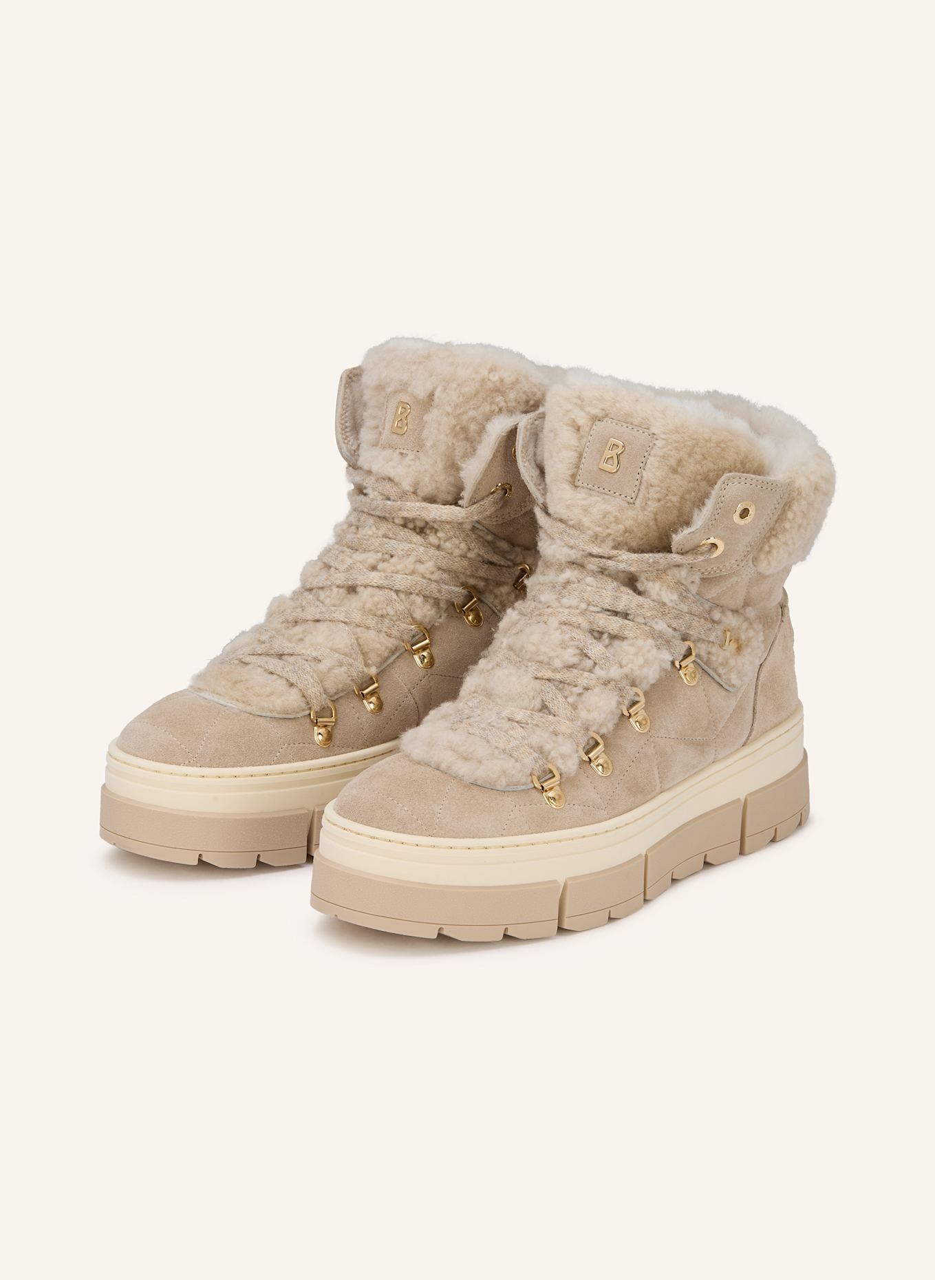 BOGNER Schnürstiefeletten VADUZ: CREME