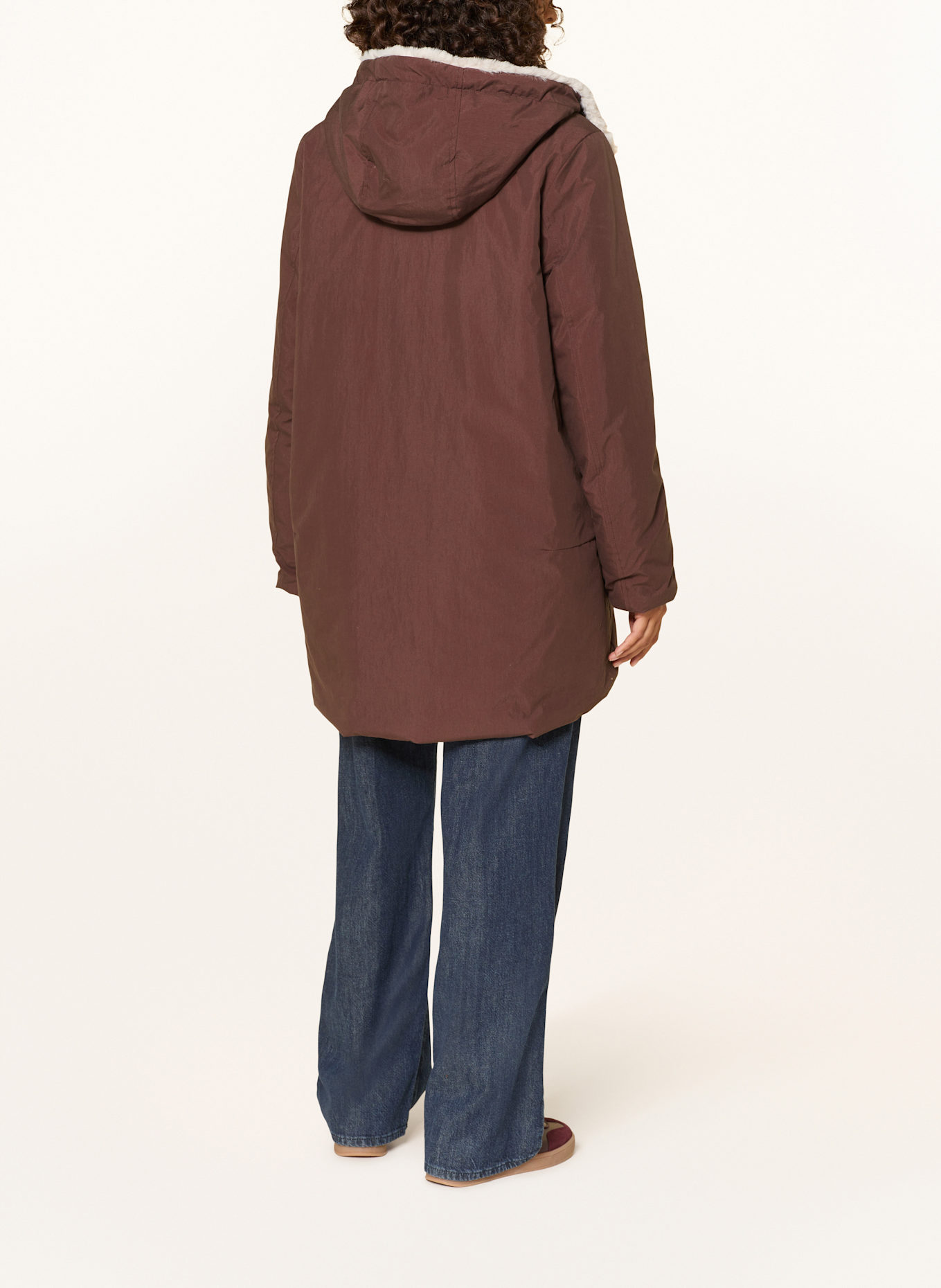 RINO & PELLE Parka JAVIN zum Wenden: BRAUN / CREME