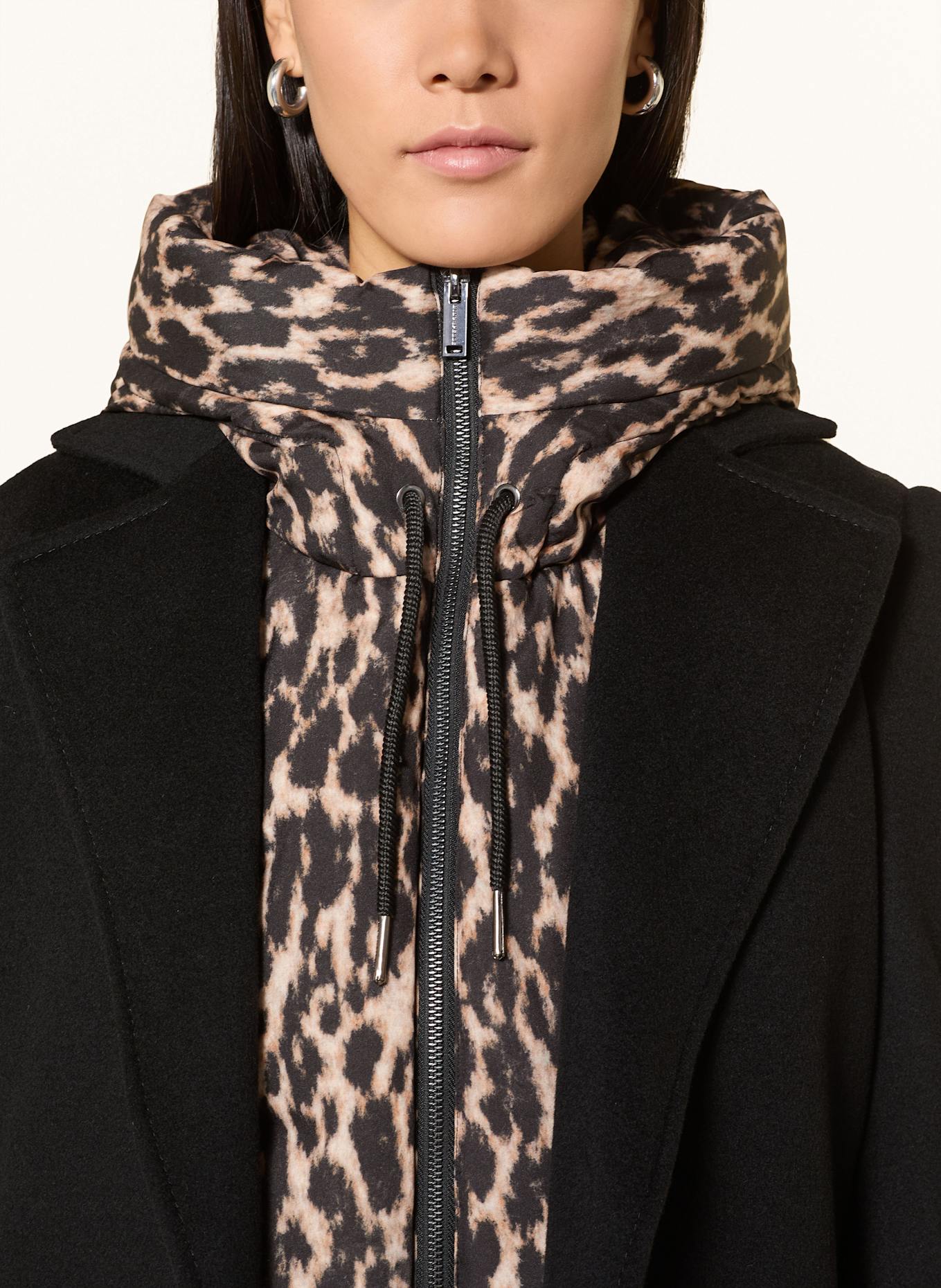 RINO & PELLE Kapuzeneinsatz: SCHWARZ / HELLBRAUN / BRAUN