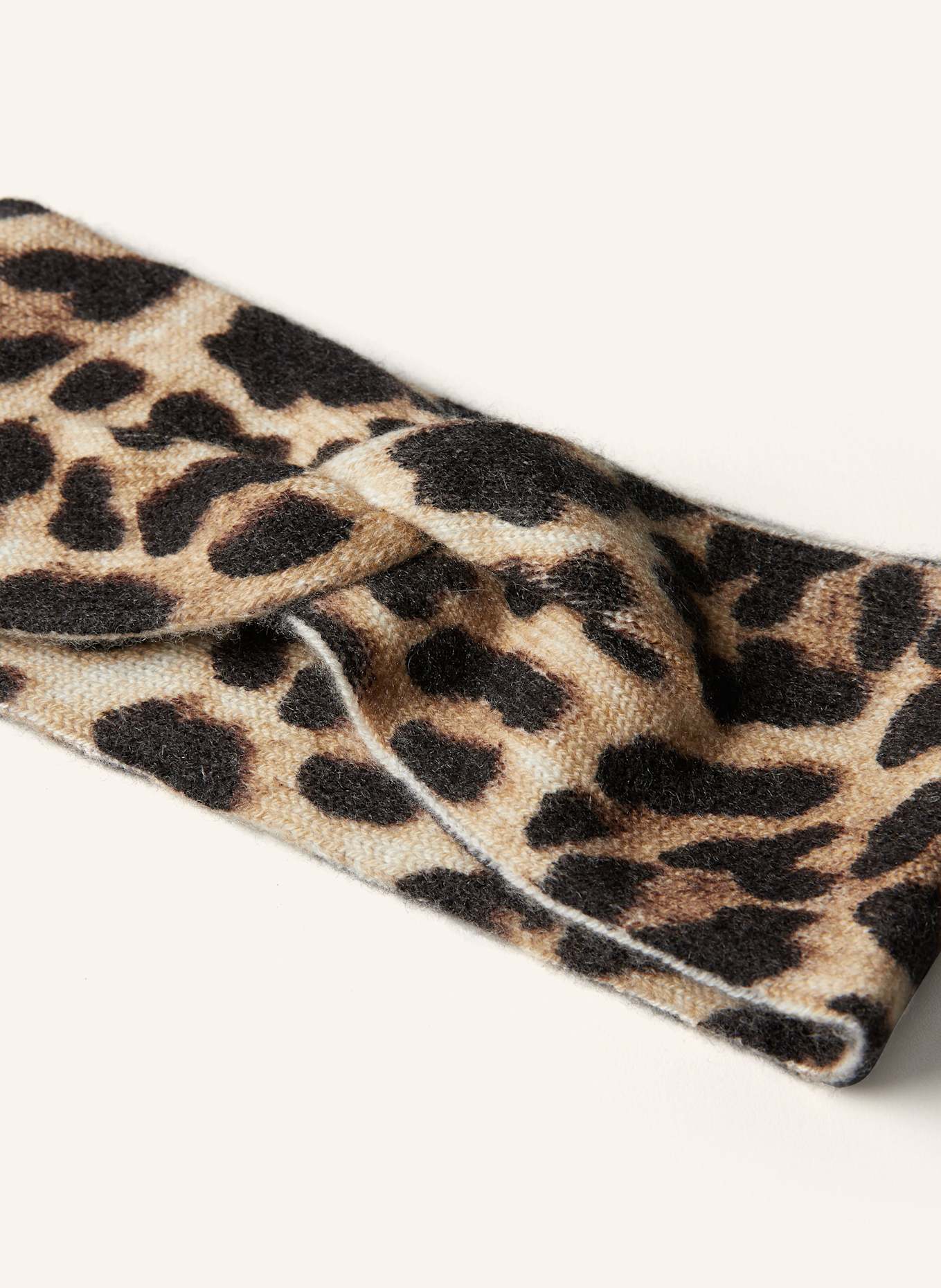 darling harbour Stirnband mit Cashmere: HELLBRAUN / SCHWARZ / BRAUN