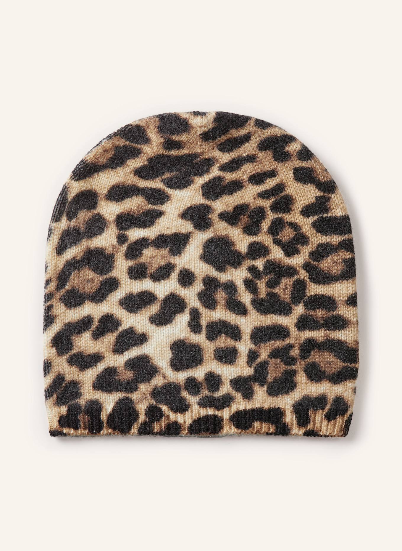 darling harbour Mütze mit Cashmere: BEIGE / SCHWARZ / BRAUN