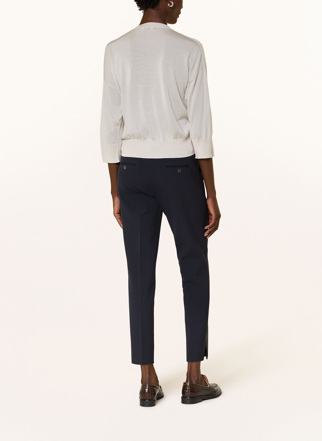 PESERICO Pullover aus Cashmere mit Pailletten: 040 photographic paper