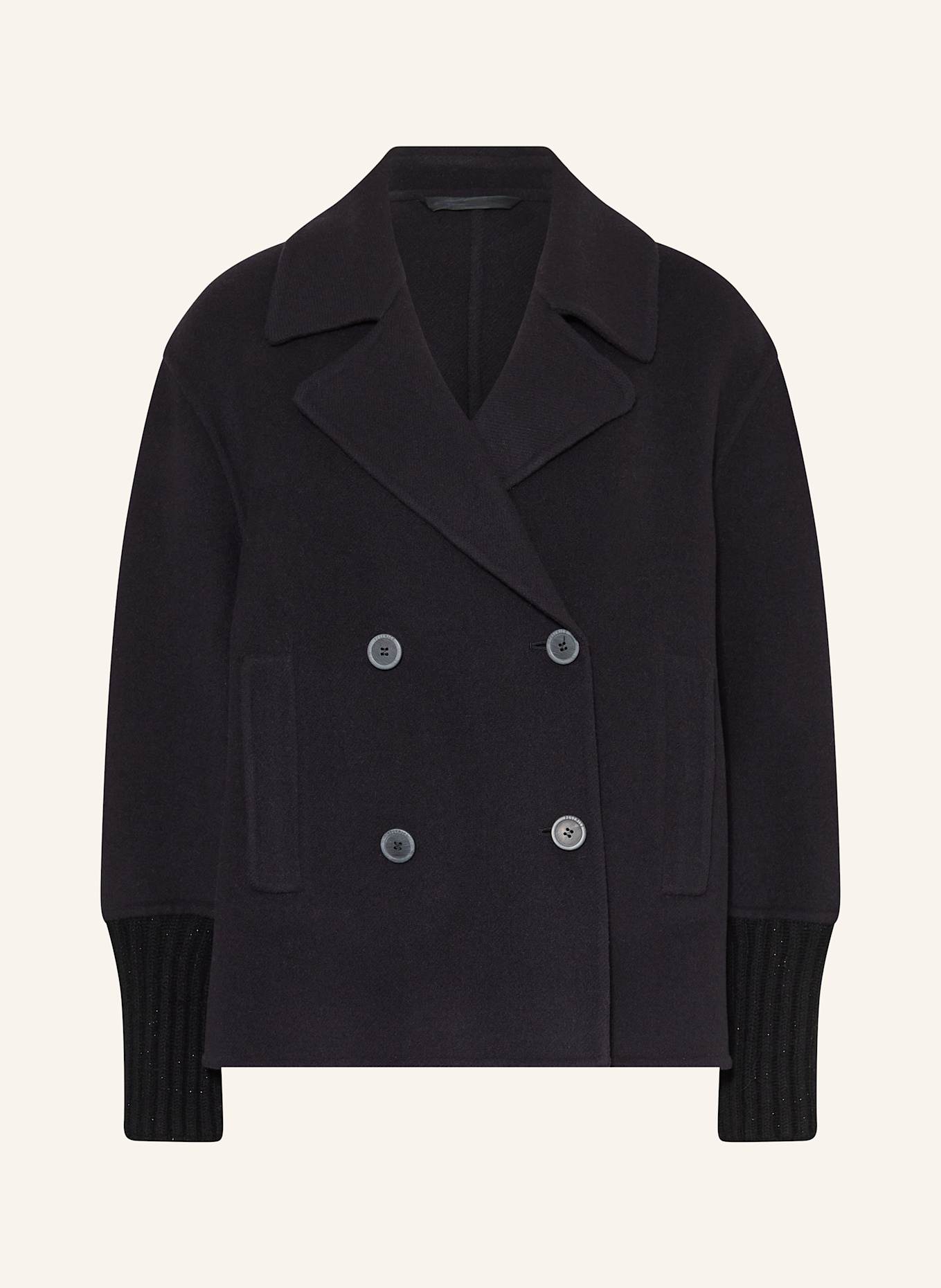 PESERICO Cabanjacke aus Wolle: DUNKELBLAU