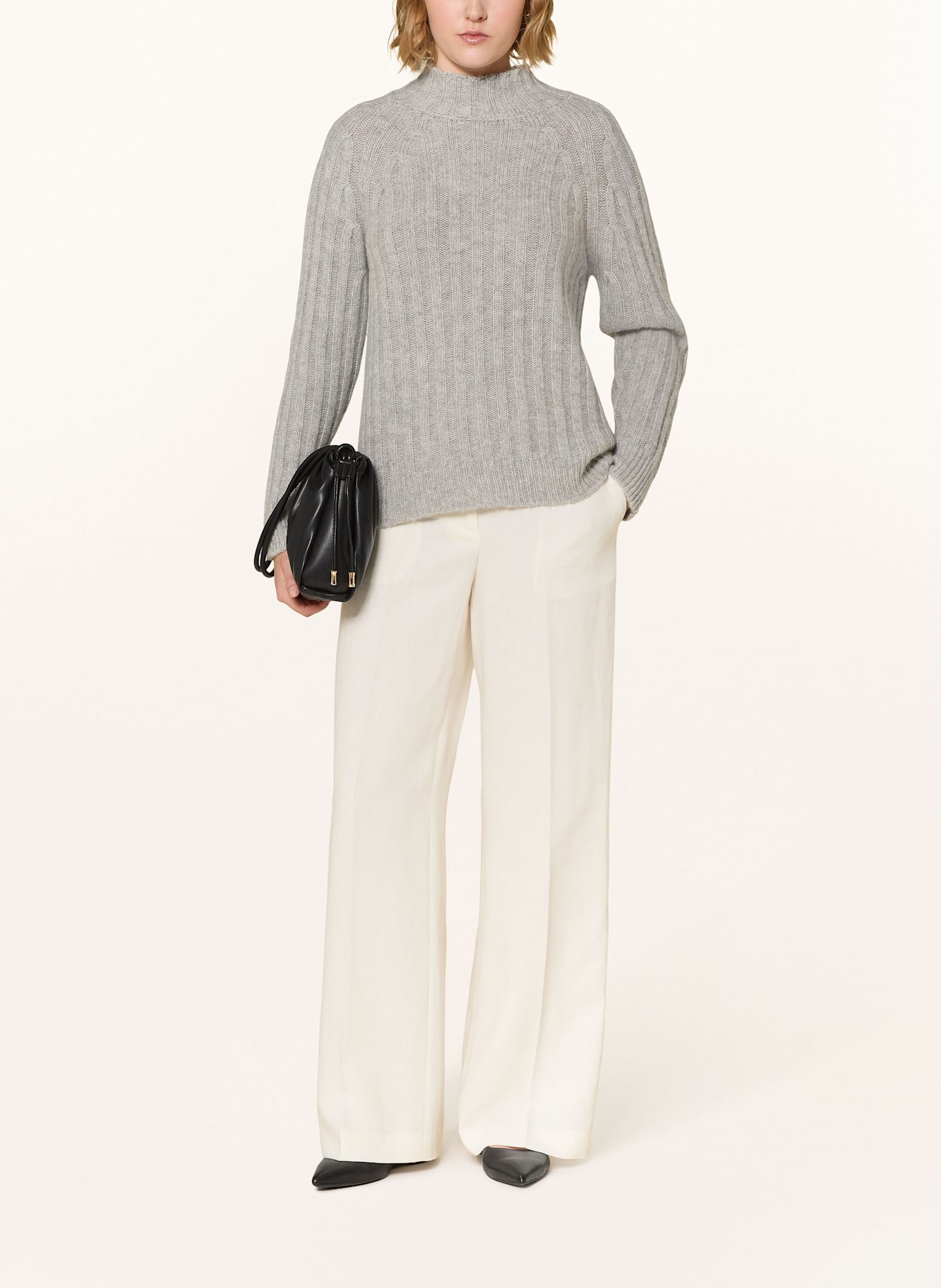PESERICO Sweater: LIGHT GRAY