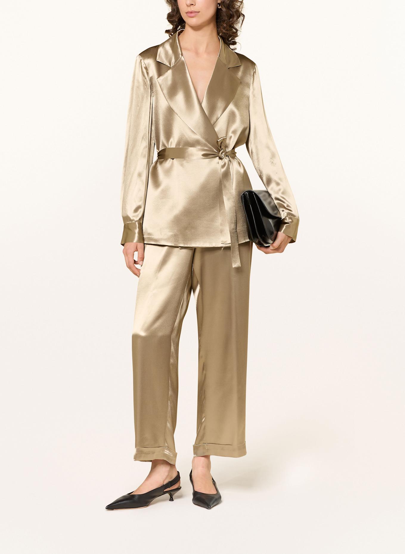 PESERICO Satin-Culotte: BEIGE