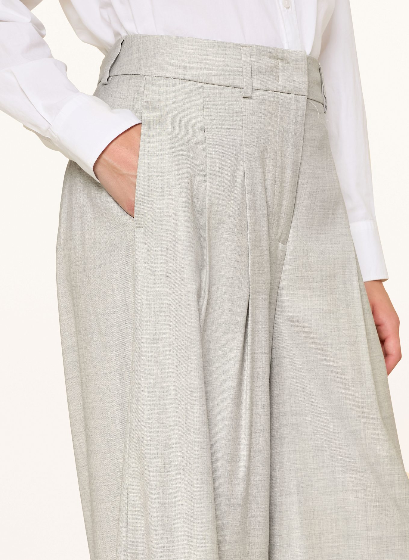 PESERICO Marlenehose: HELLGRAU