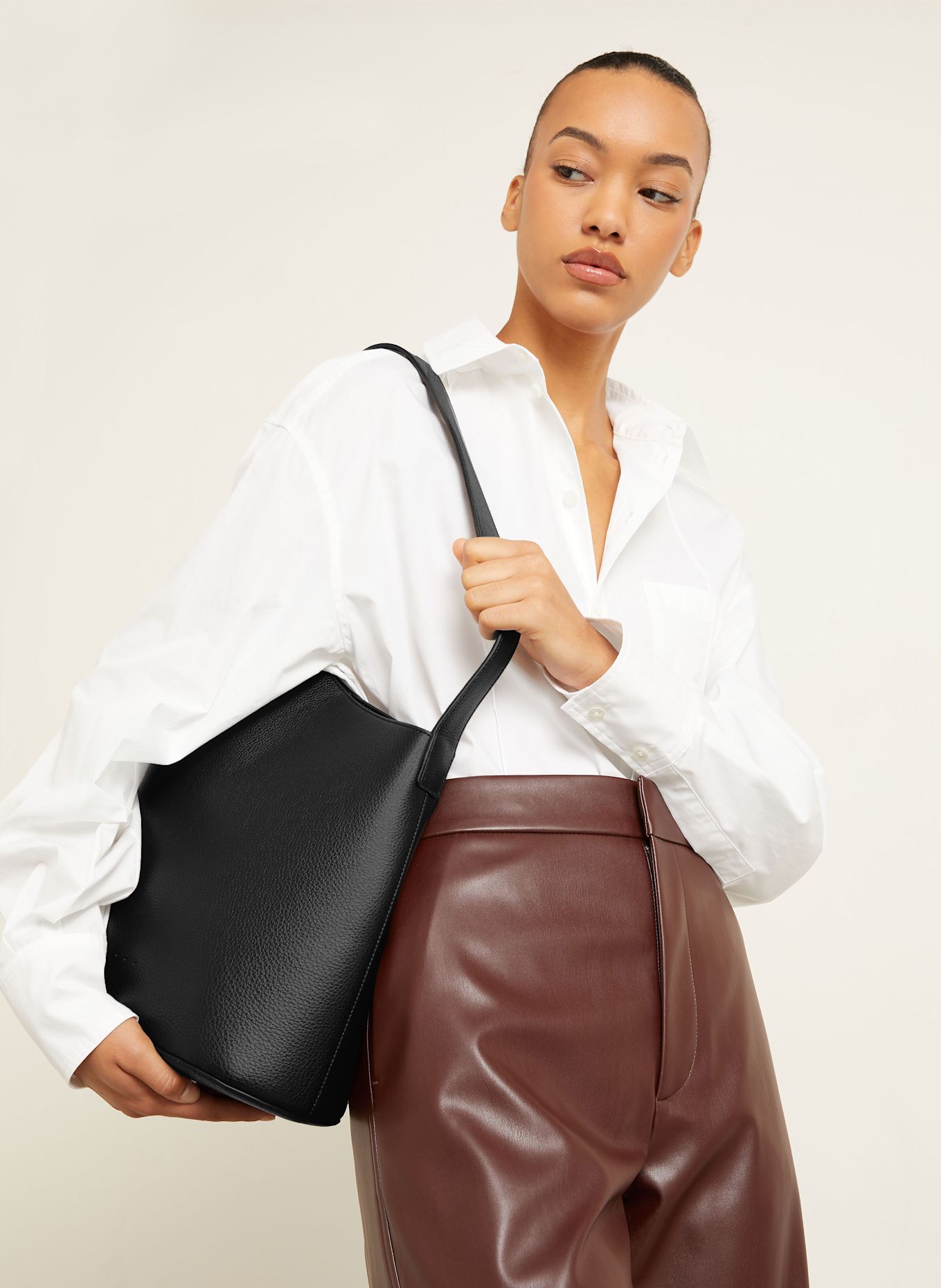 AESTHER EKME Shopper LUNE: SCHWARZ