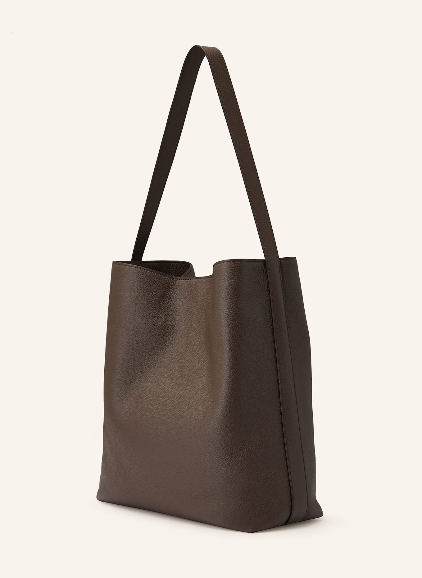 AESTHER EKME Kabelka přes rameno SAC SUPPLE: TMAVĚ HNĚDÁ