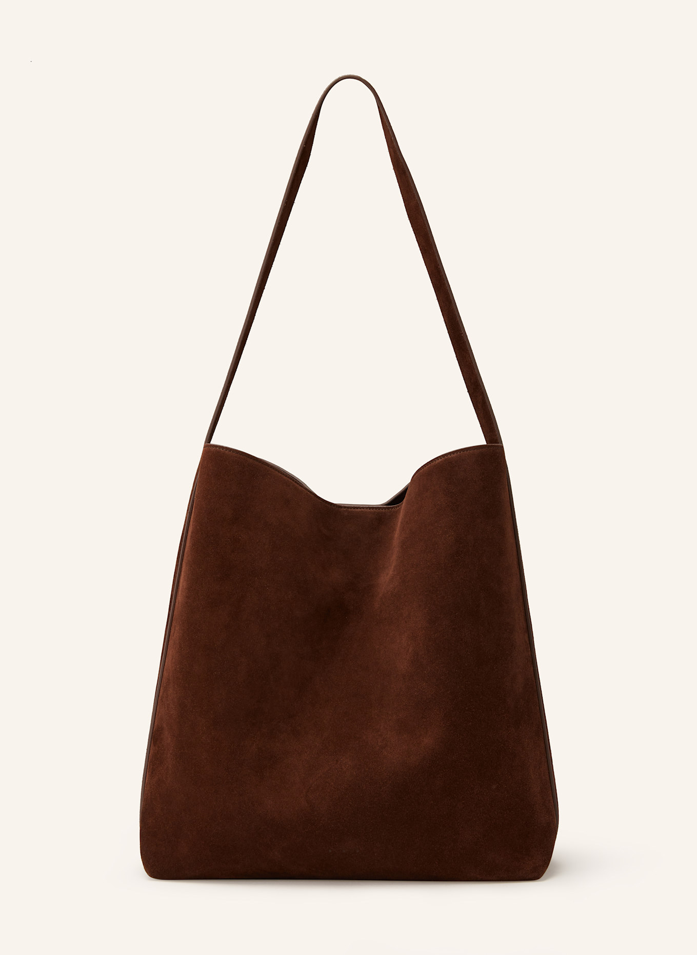 AESTHER EKME Schultertasche SAC SUPPLE: DUNKELBRAUN