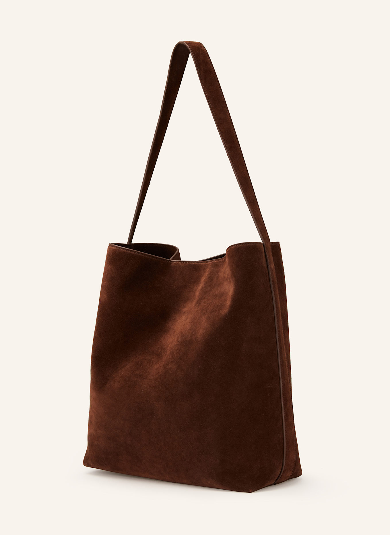 AESTHER EKME Schultertasche SAC SUPPLE: DUNKELBRAUN