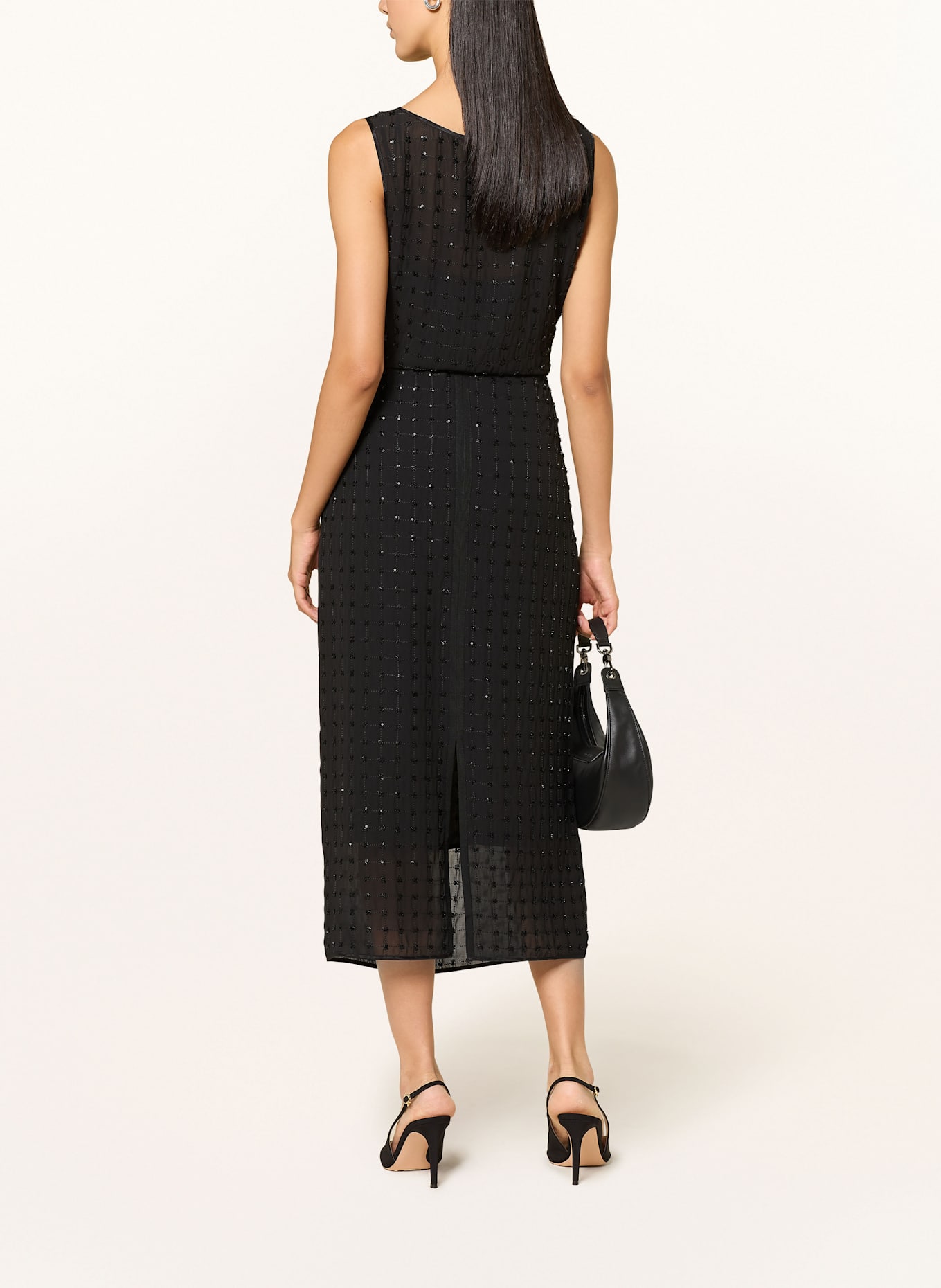 MARC CAIN Rock mit Schmucksteinen: 900 BLACK