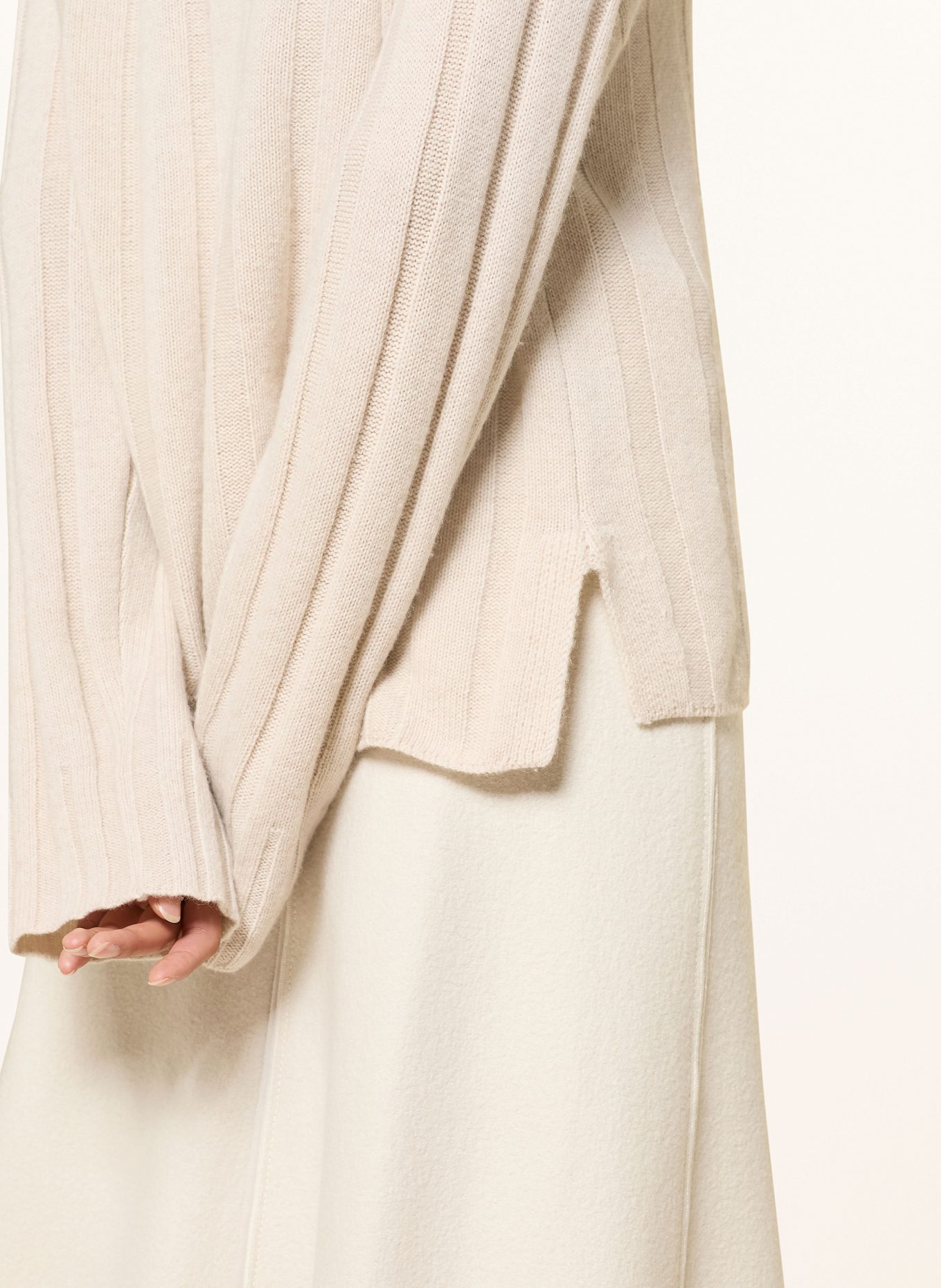 MARC CAIN Pullover mit Cashmere: 182 smoke