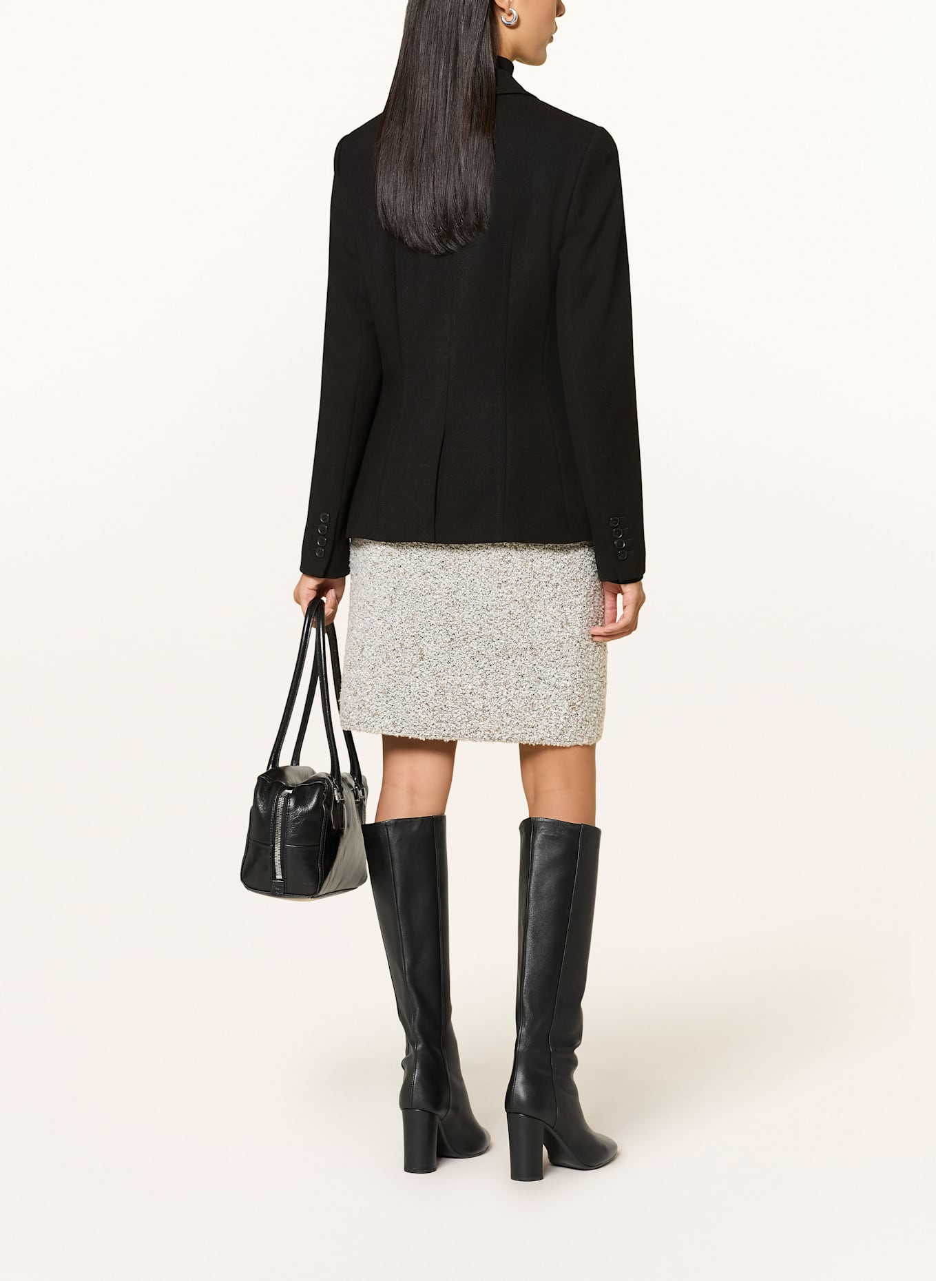 MARC CAIN Bouclé-Rock: 182 smoke