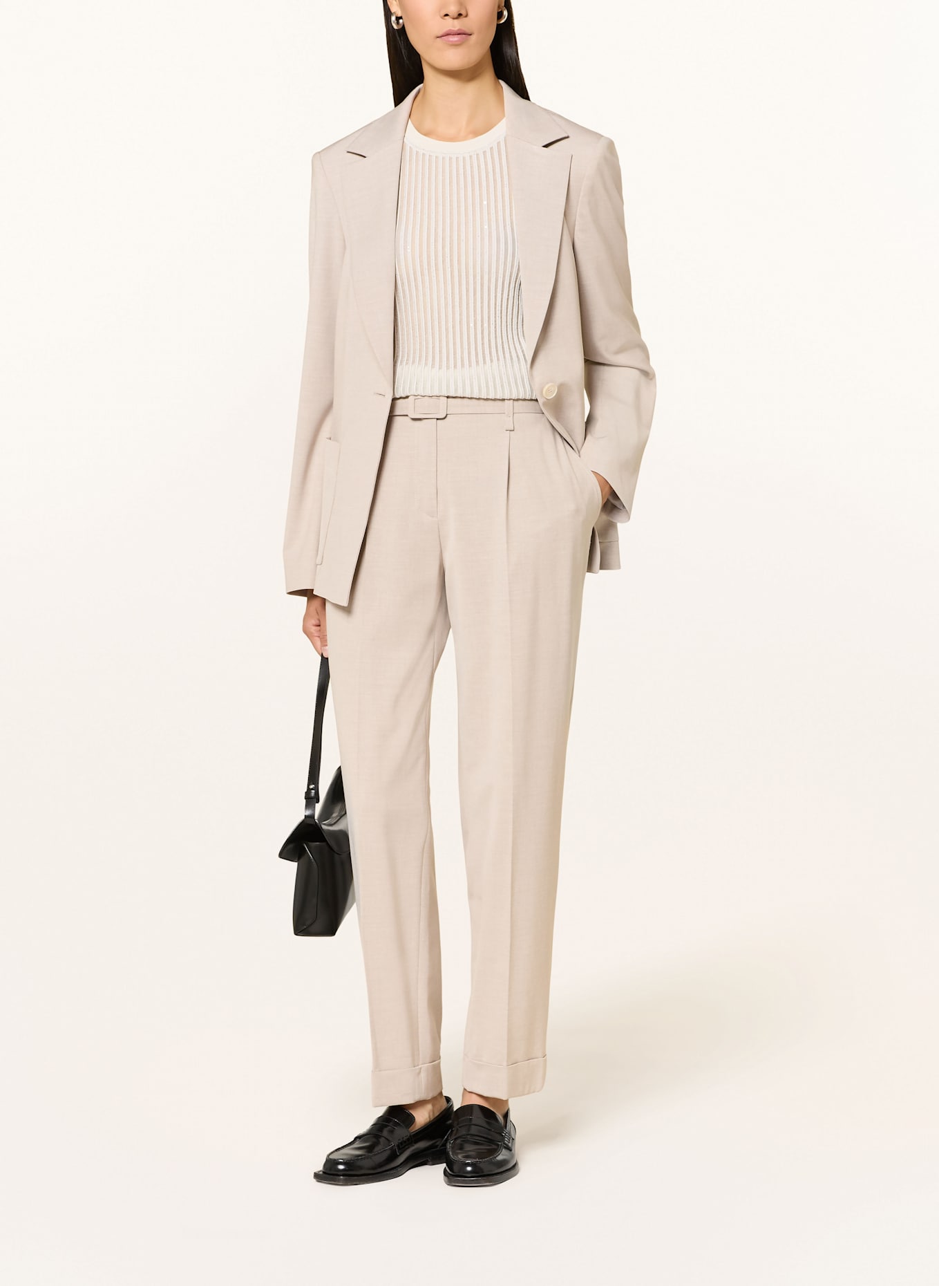 MARC CAIN Trousers FAQUS: 182 smoke