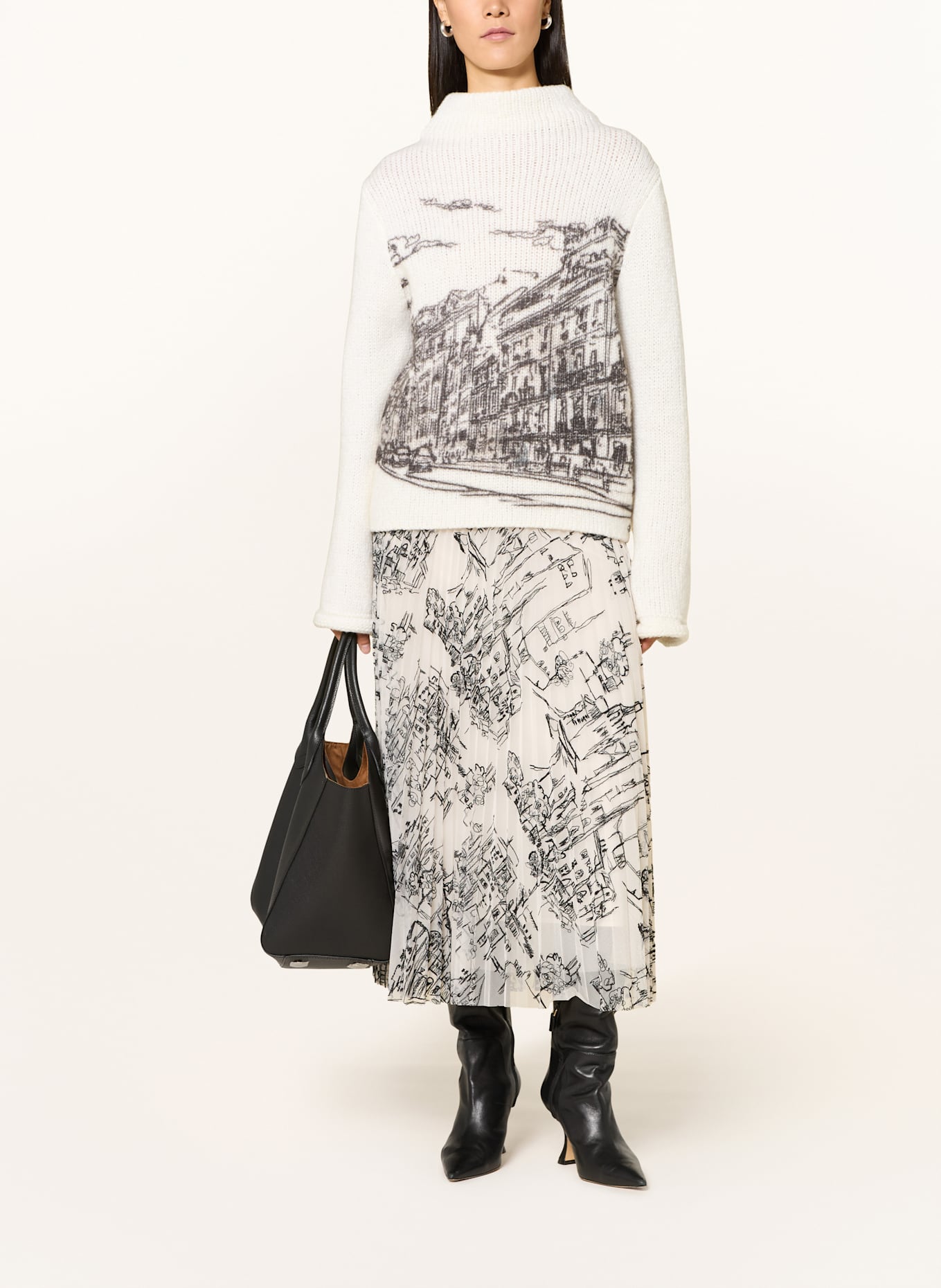 MARC CAIN Pullover: 182 smoke