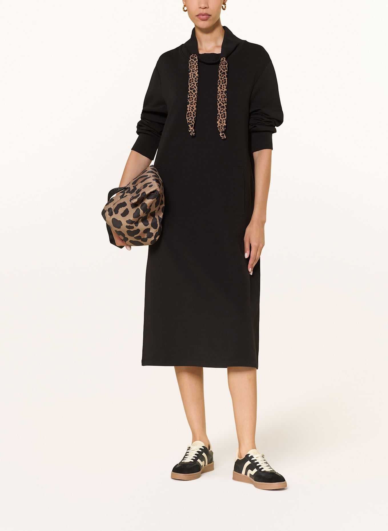 MARC CAIN Sweatkleid: 900 BLACK