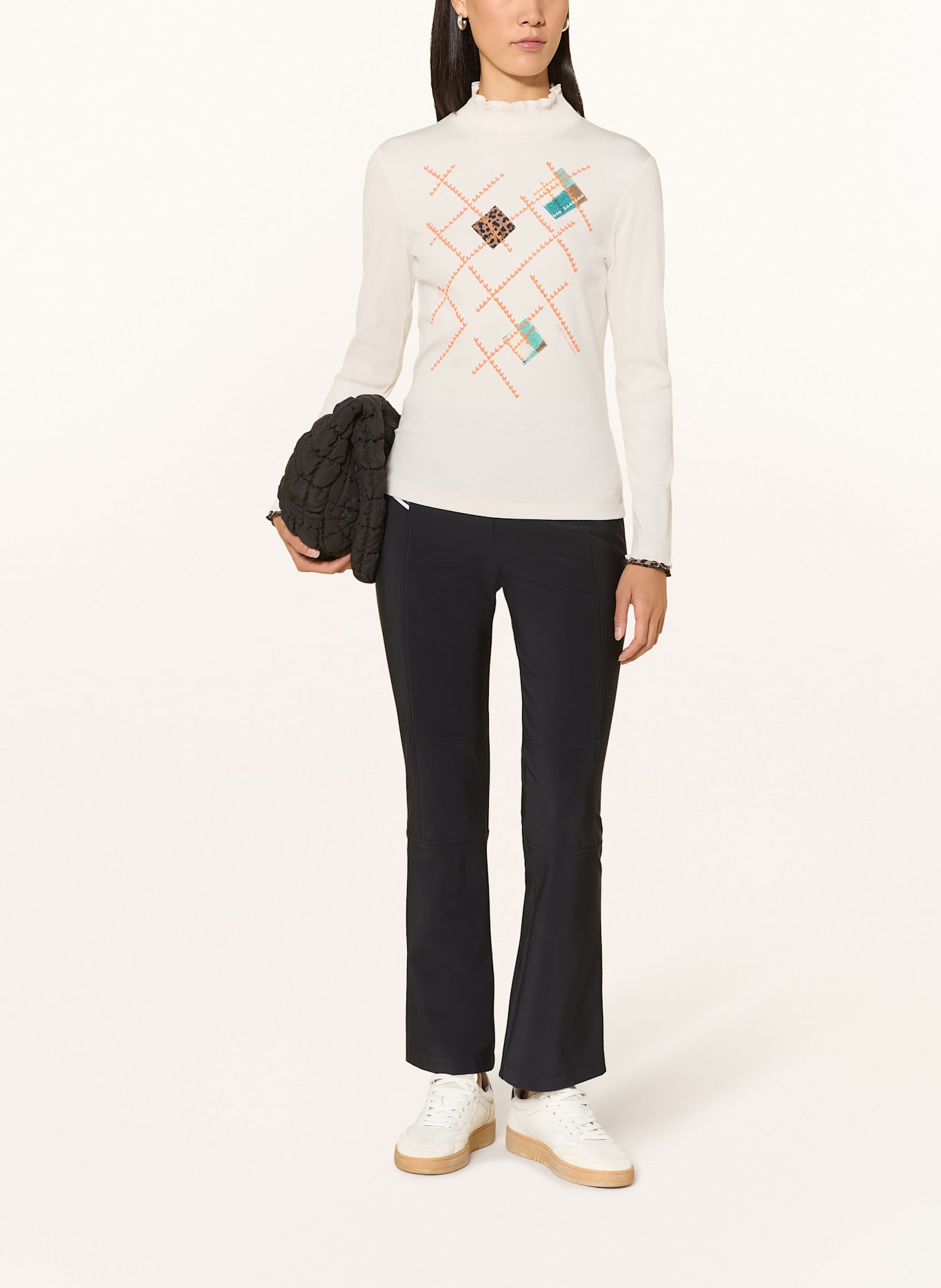 MARC CAIN Longsleeve: 112 bright ecru