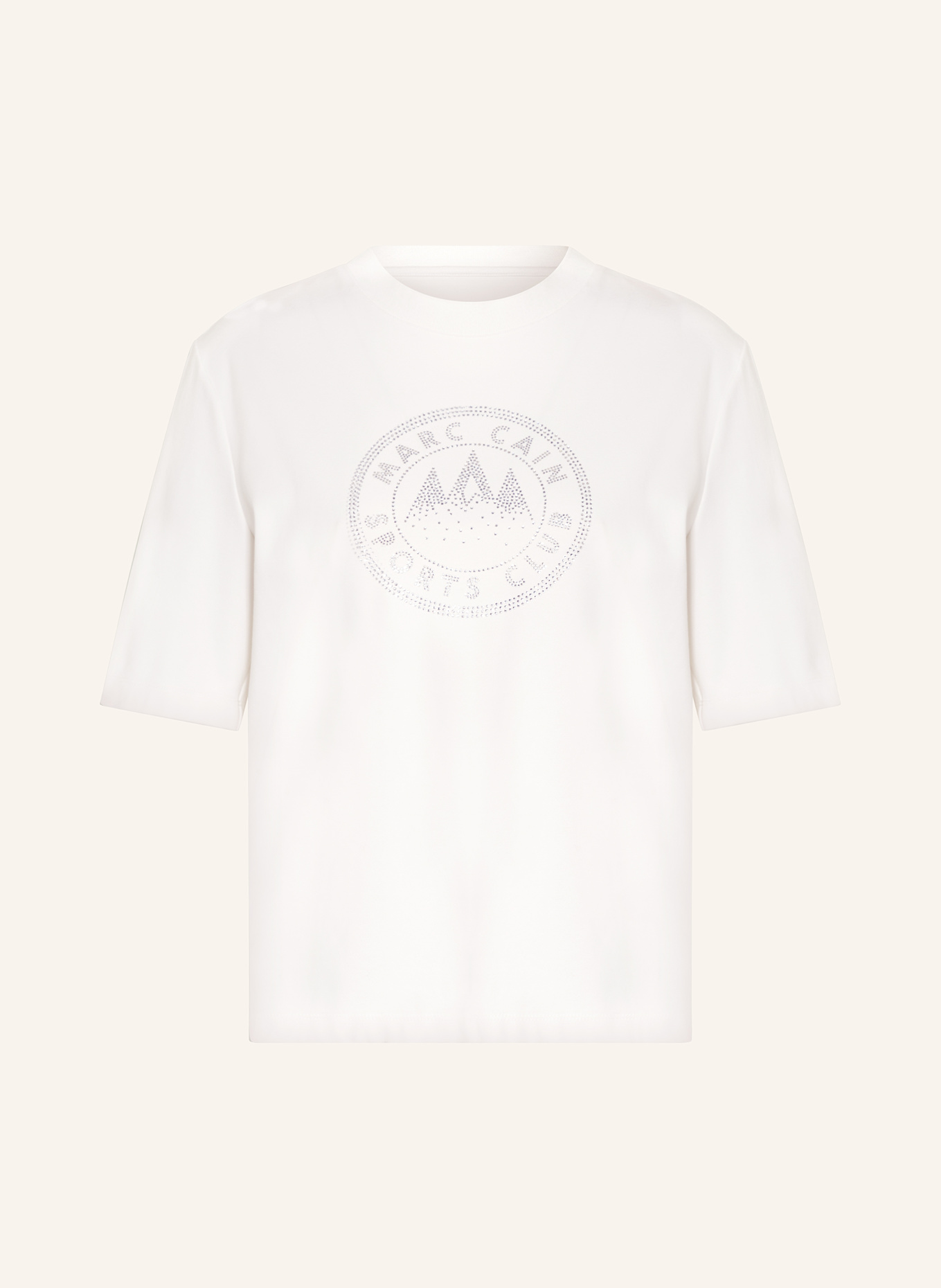 MARC CAIN T-shirt z obszyciem ozdobnymi kamykami: 110 off