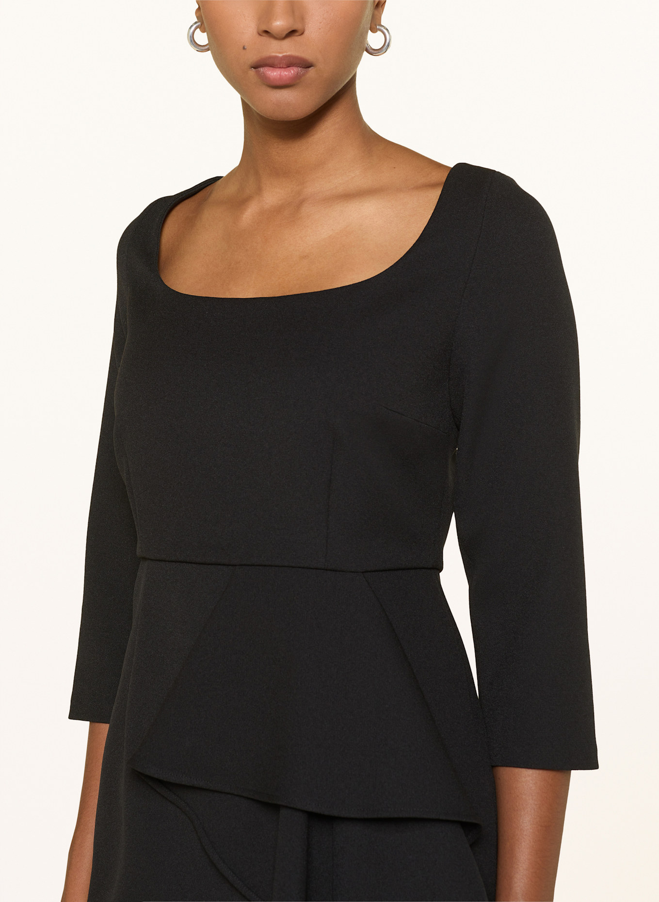 MARC CAIN Cocktailkleid mit 3/4-Arm: 900 BLACK