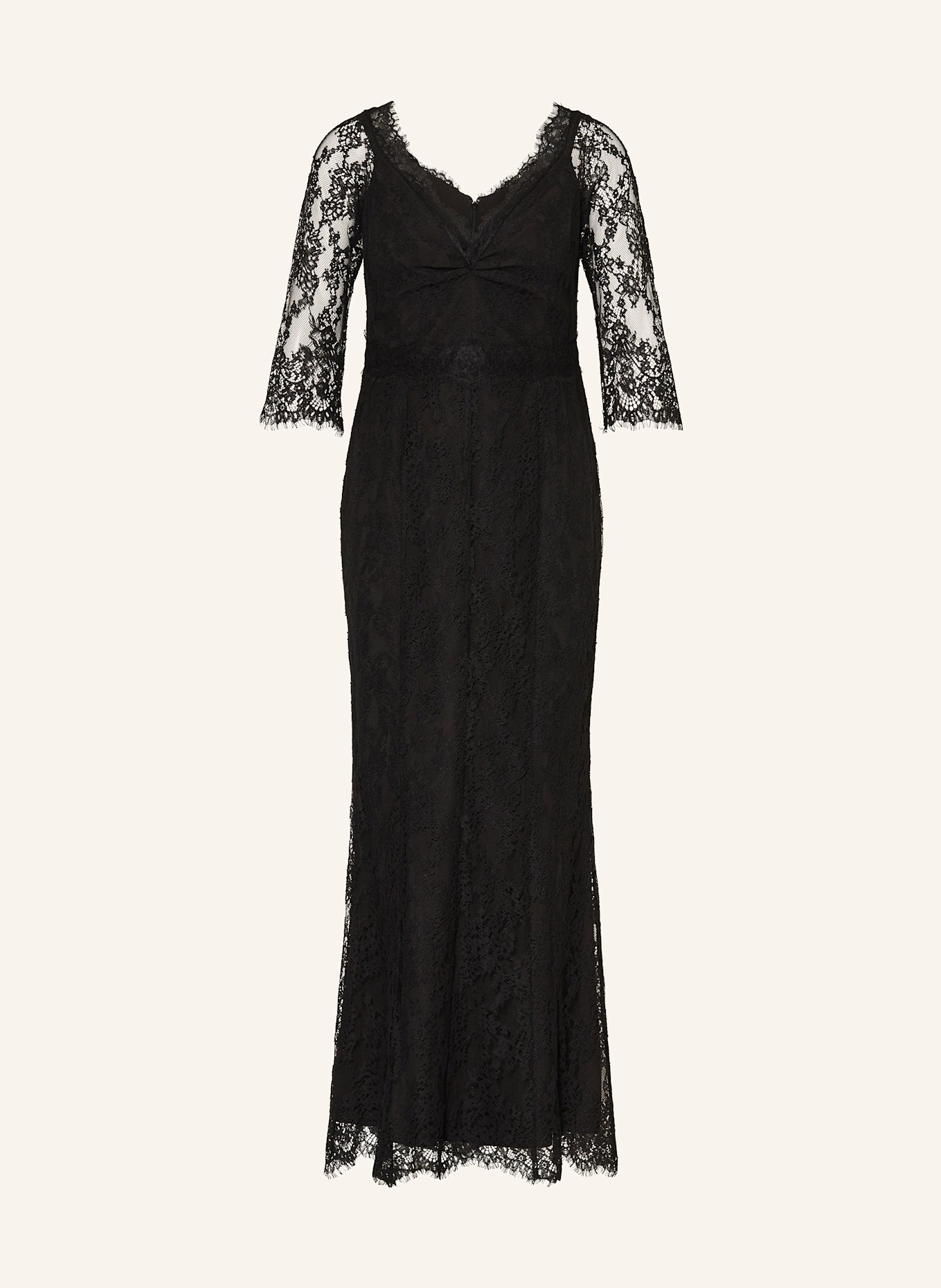 MARC CAIN Abendkleid aus Spitze mit 3/4-Arm: 900 BLACK