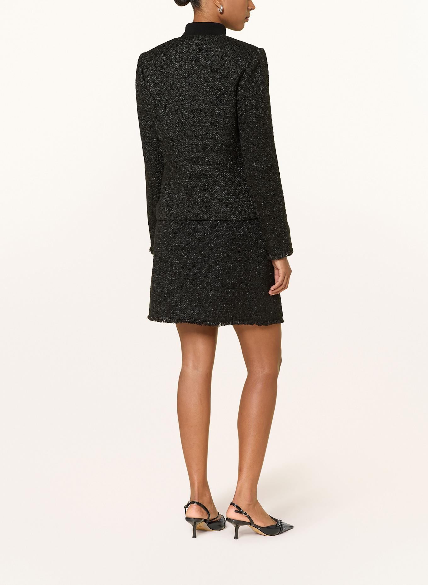 MARC CAIN Bouclé-Blazer: 900 BLACK