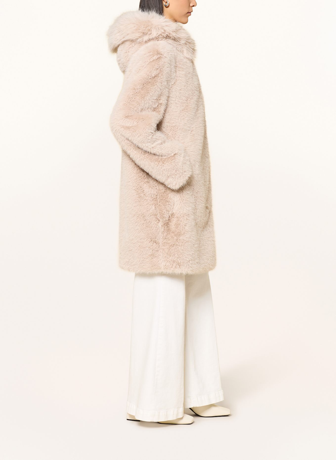 MARC CAIN Kunstpelz-Mantel: 646 warm stone