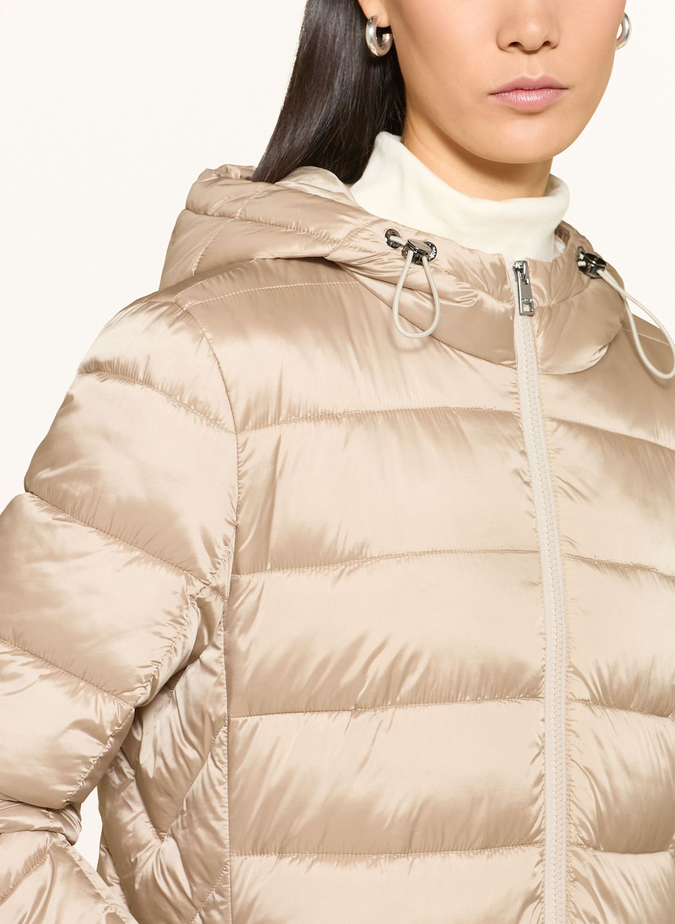 MARC CAIN Quilted coat: 646 warm stone