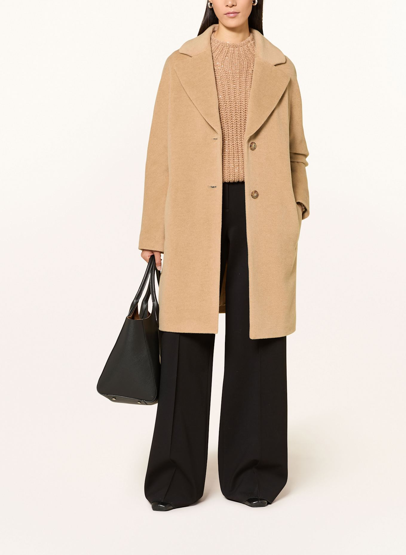 MARC CAIN Coat with alpaca: 621 grain