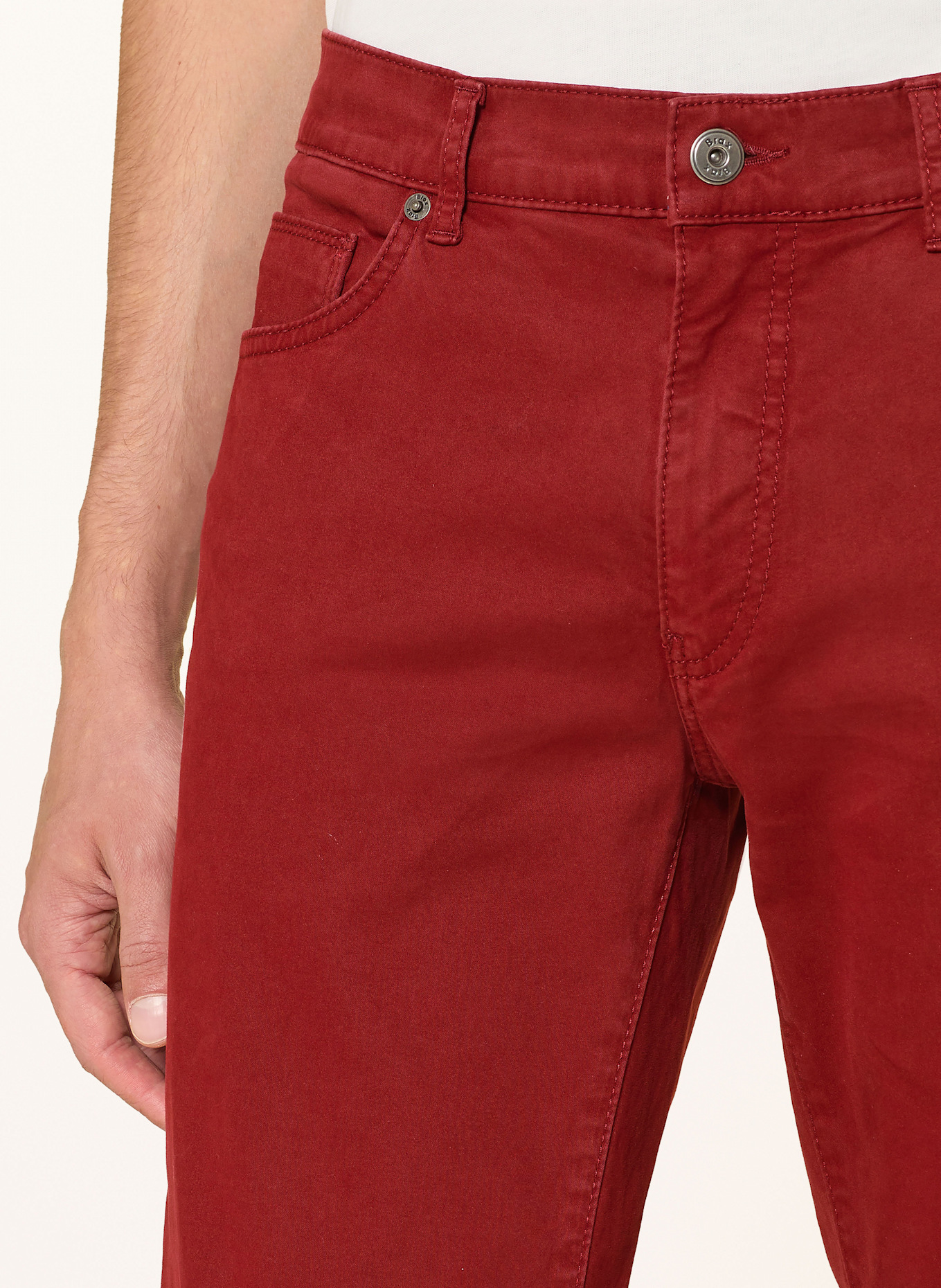 BRAX Hose CADIZ Straight Fit: DUNKELROT